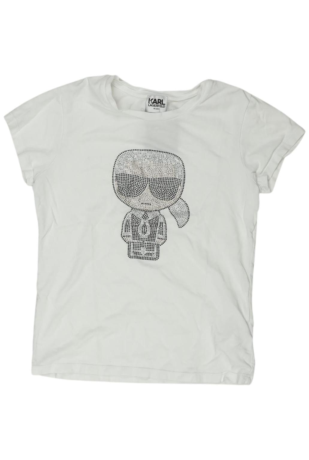 

Karl by Karl Lagerfeld Mädchen T-Shirt, weiß, Gr. 134