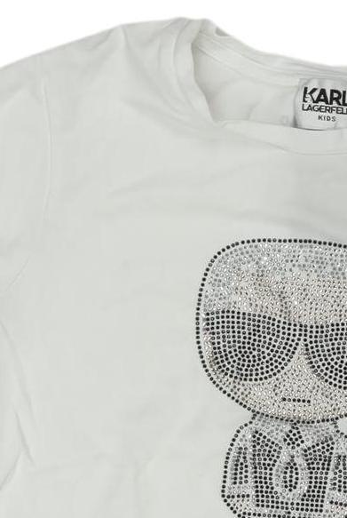 Thumbnail - Karl by Karl Lagerfeld Mädchen T-Shirt, weiß, Gr. 134