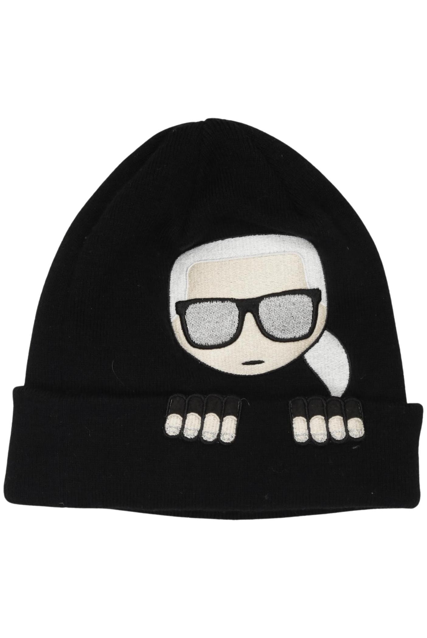 

Karl by Karl Lagerfeld Damen Hut/Mütze, schwarz, Gr. uni