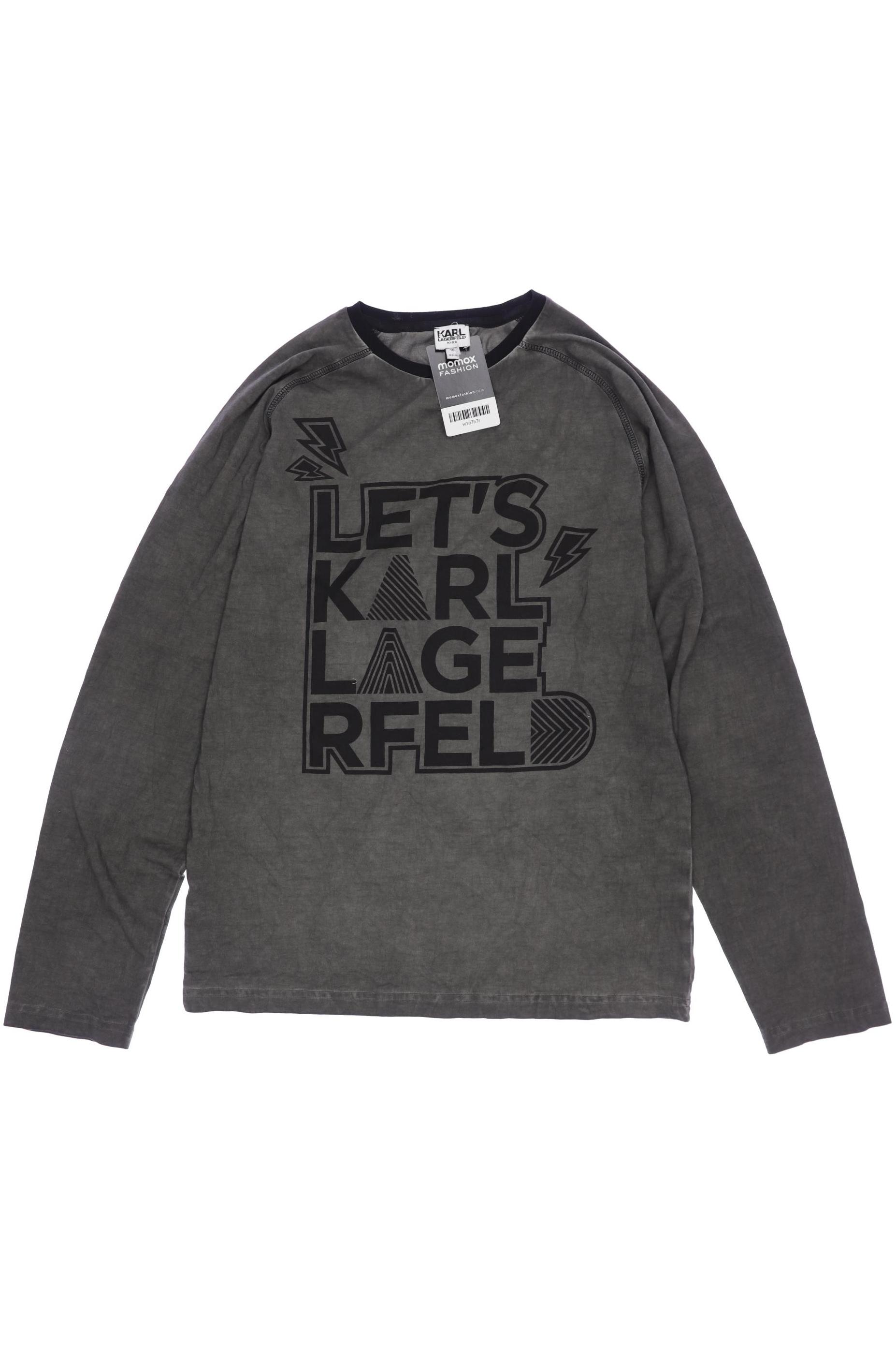 

Karl by Karl Lagerfeld Herren Langarmshirt, grau, Gr. 158
