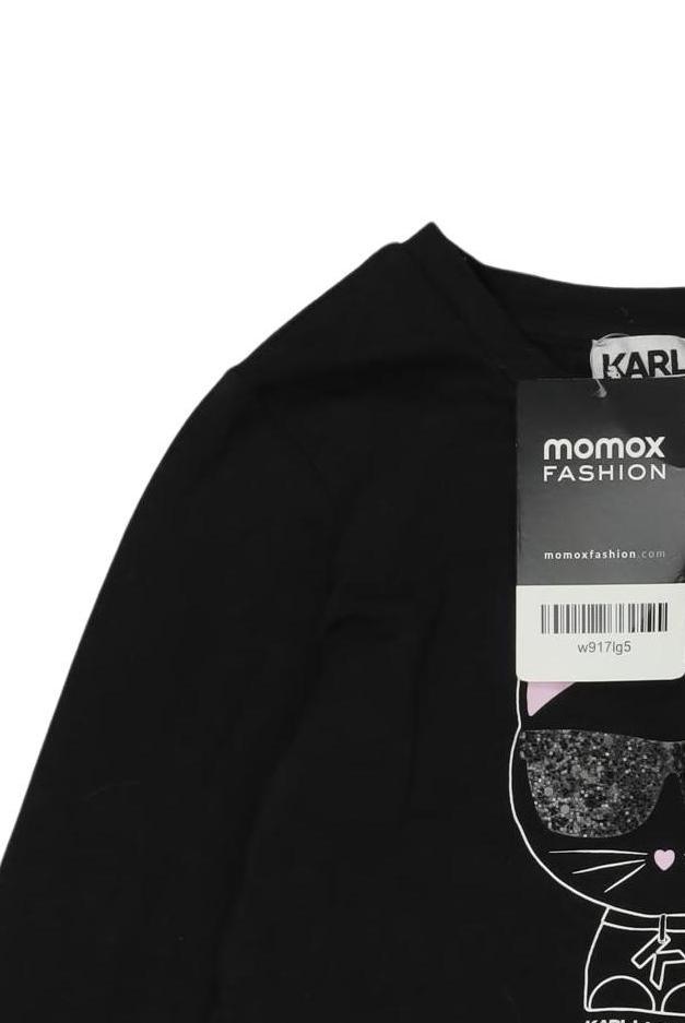Thumbnail - Karl by Karl Lagerfeld Mädchen Langarmshirt, schwarz, Gr. 104