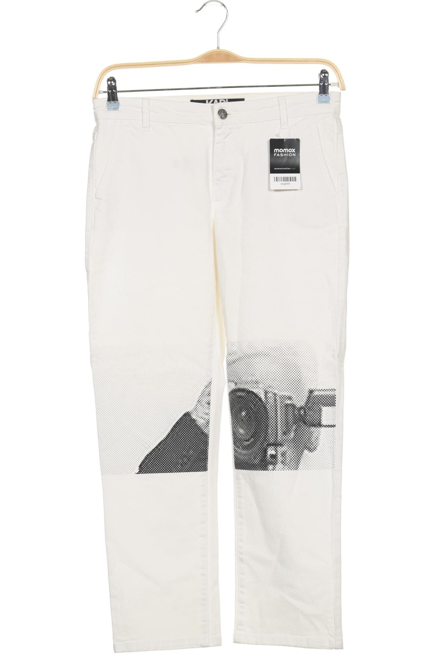 

Karl by Karl Lagerfeld Damen Stoffhose, weiß, Gr. 27