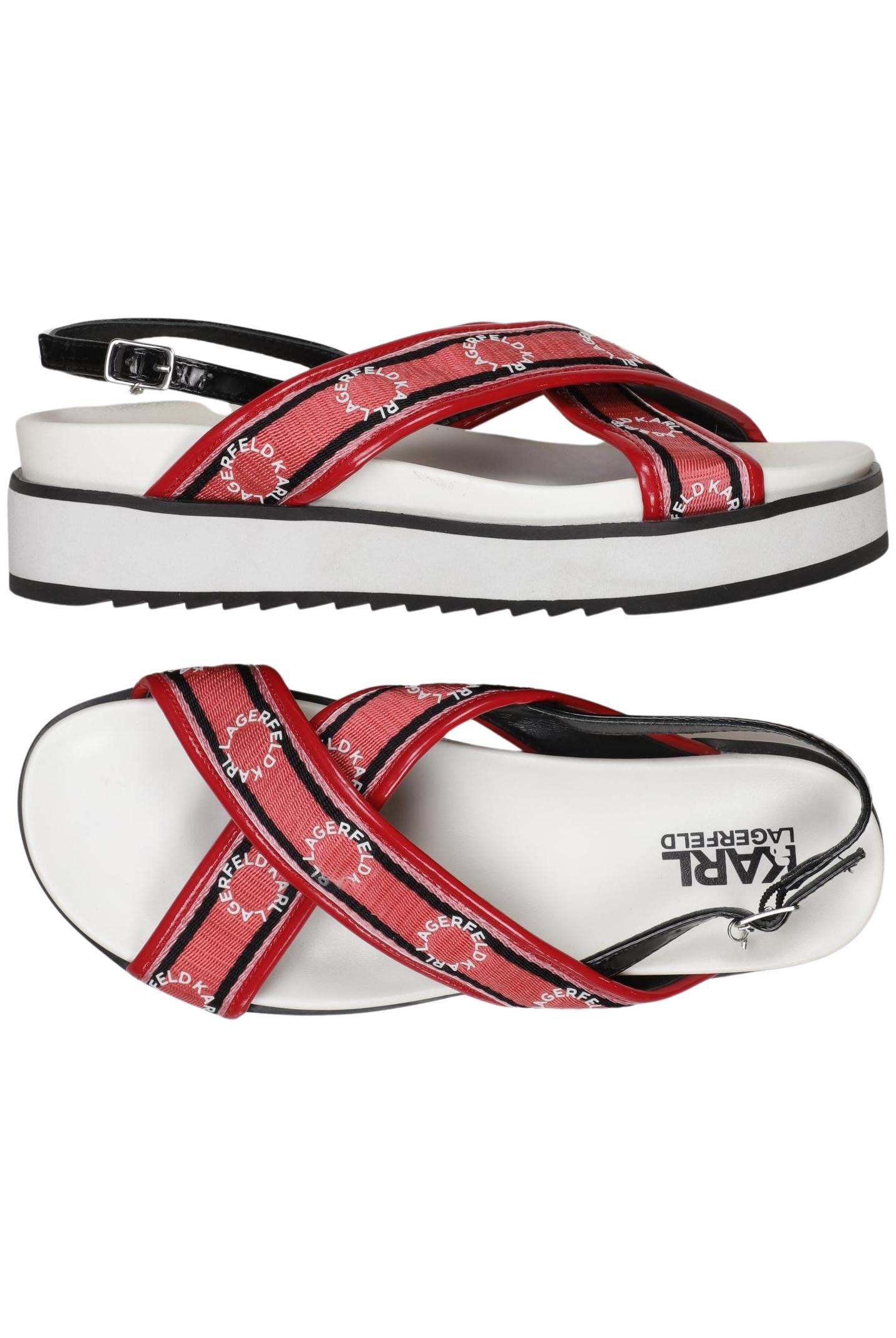 

Karl by Karl Lagerfeld Damen Sandale, rot, Gr. 40
