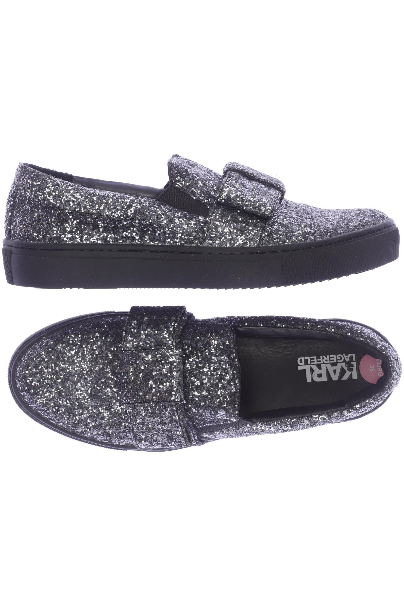 

Karl by Karl Lagerfeld Damen Halbschuh, silber, Gr. 38