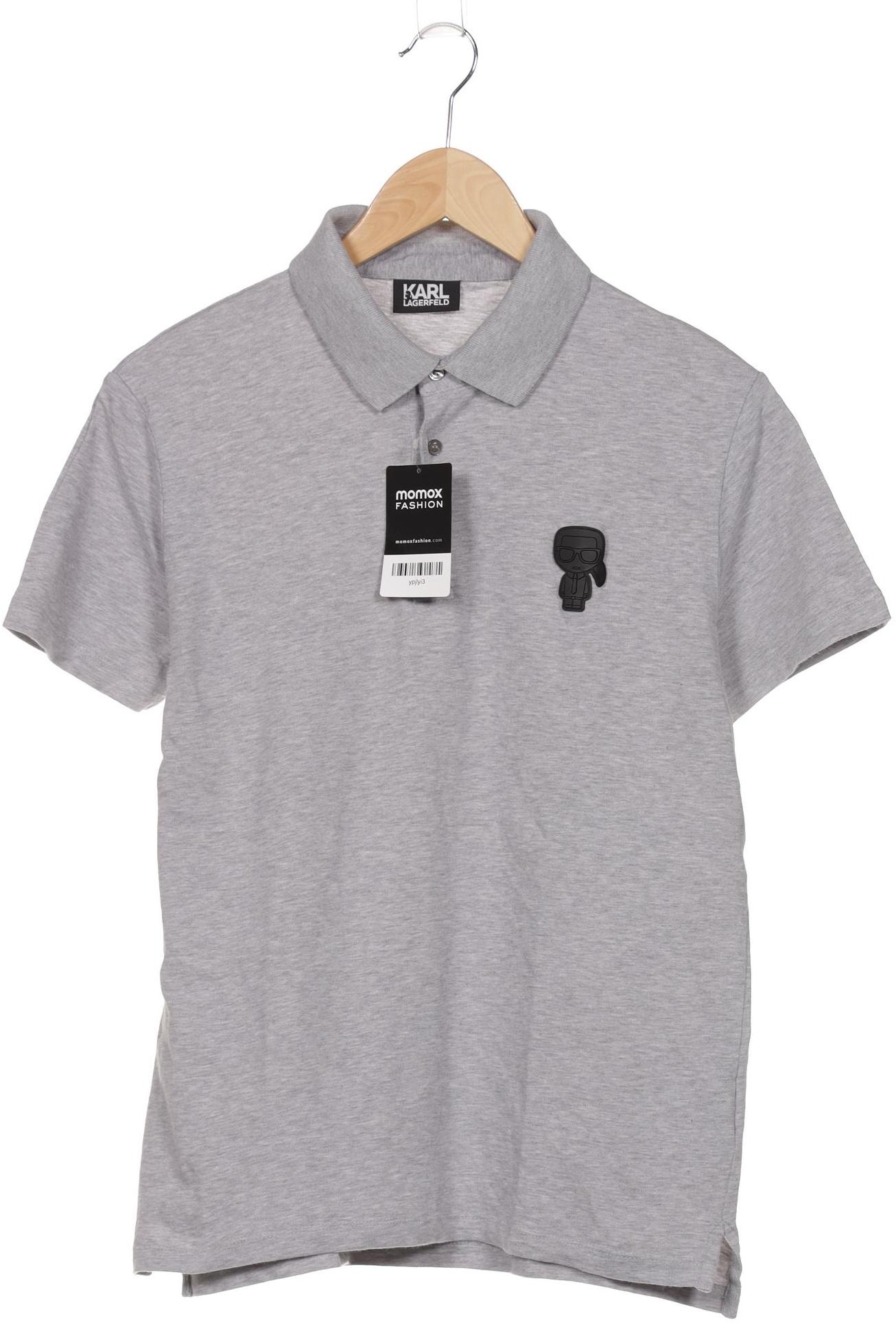 

Karl by Karl Lagerfeld Herren Poloshirt, grau, Gr. 48