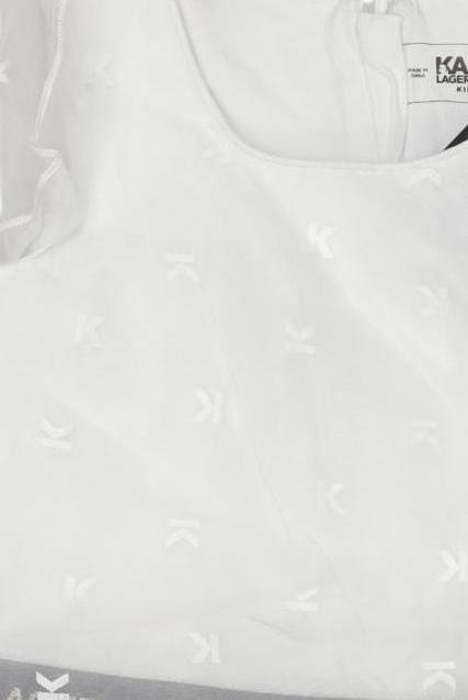 Thumbnail - Karl by Karl Lagerfeld Mädchen Kleid, weiß, Gr. 74