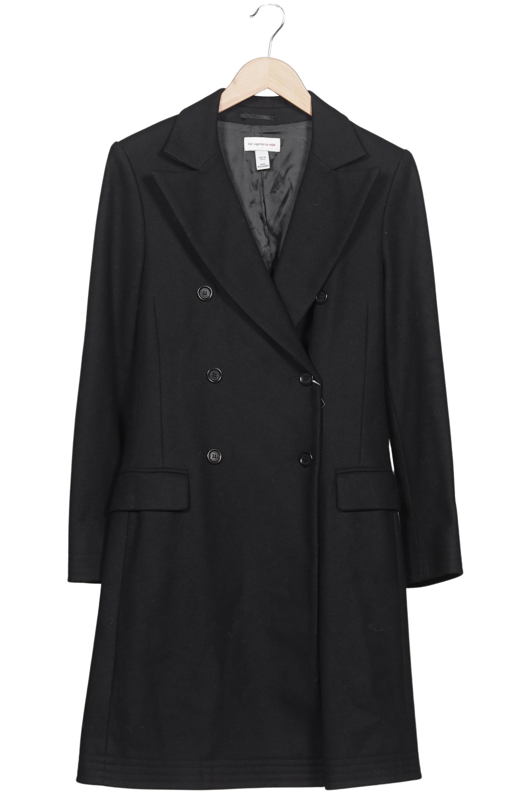 

Karl Lagerfeld by H&M Damen Mantel, schwarz, Gr. 36
