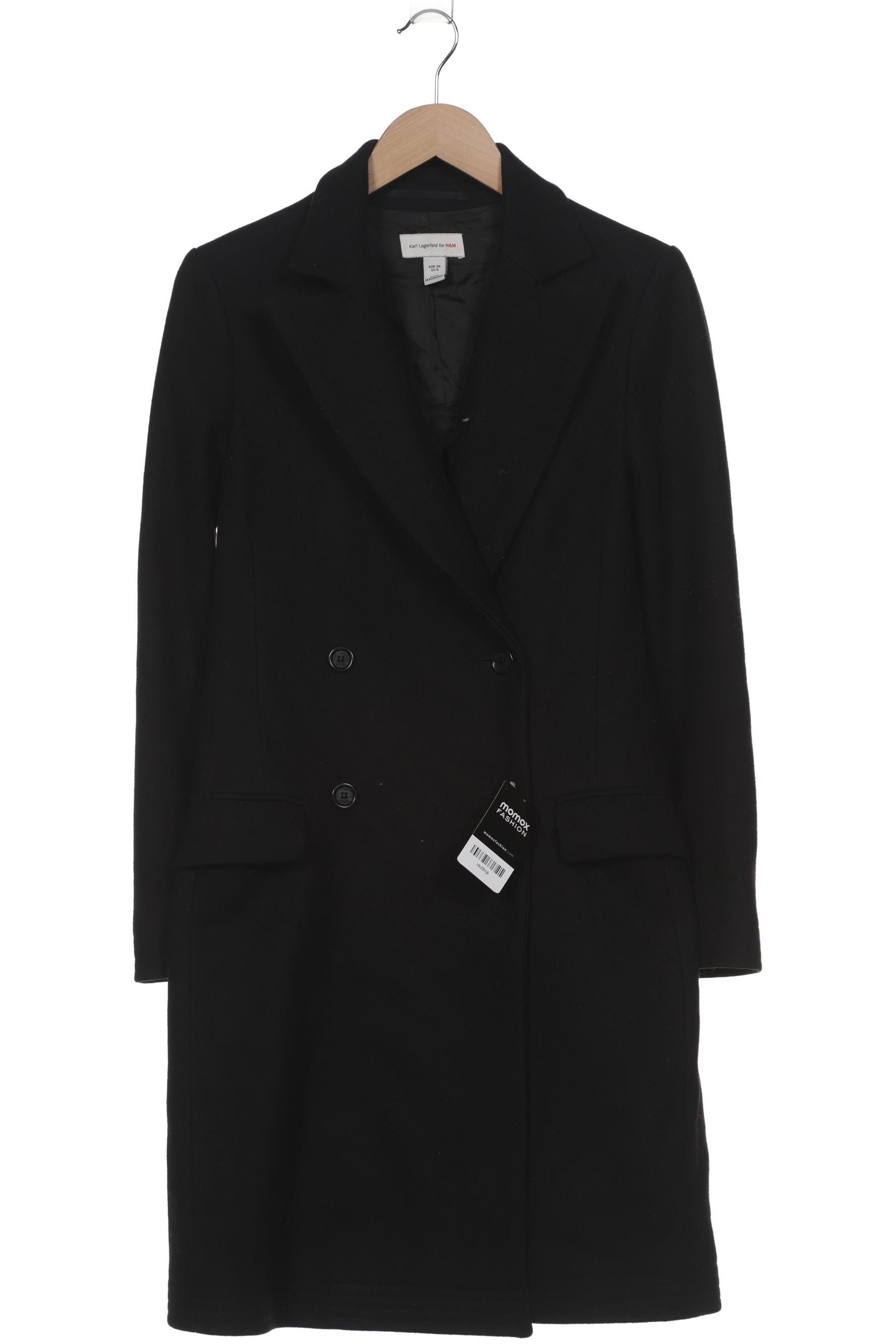 

Karl Lagerfeld by H&M Damen Mantel, schwarz, Gr. 36