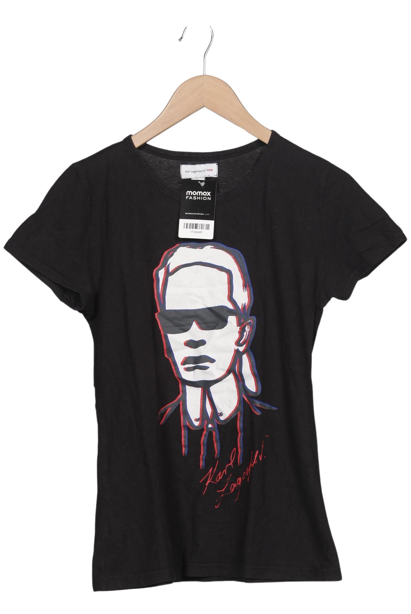 

Karl Lagerfeld by H&M Damen T-Shirt, schwarz, Gr. 36