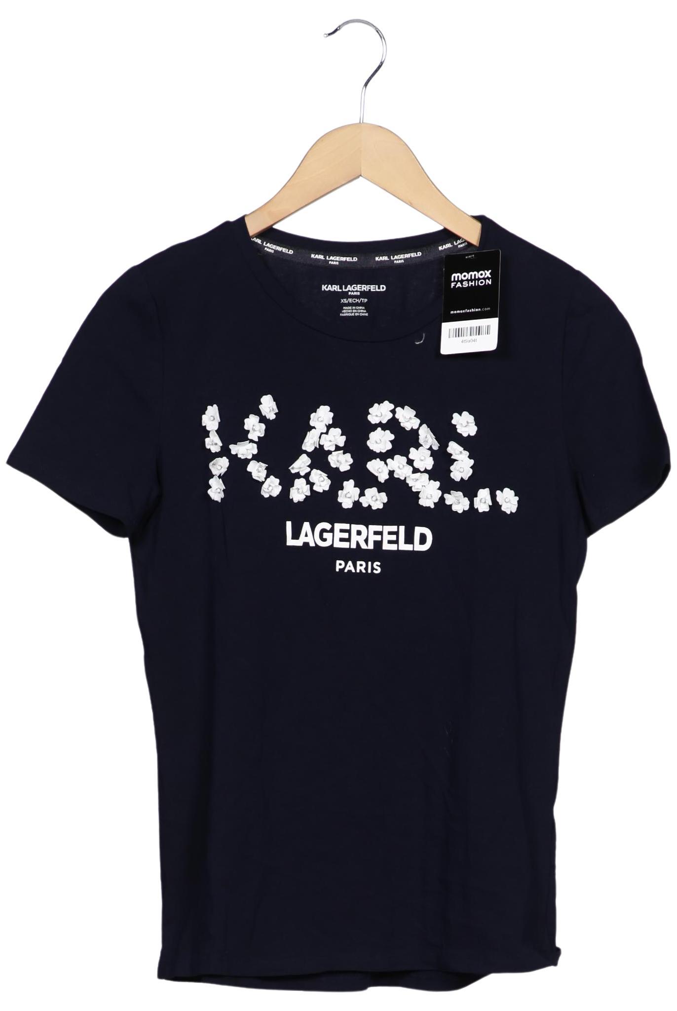 

Karl Lagerfeld Damen T-Shirt, marineblau, Gr. 34