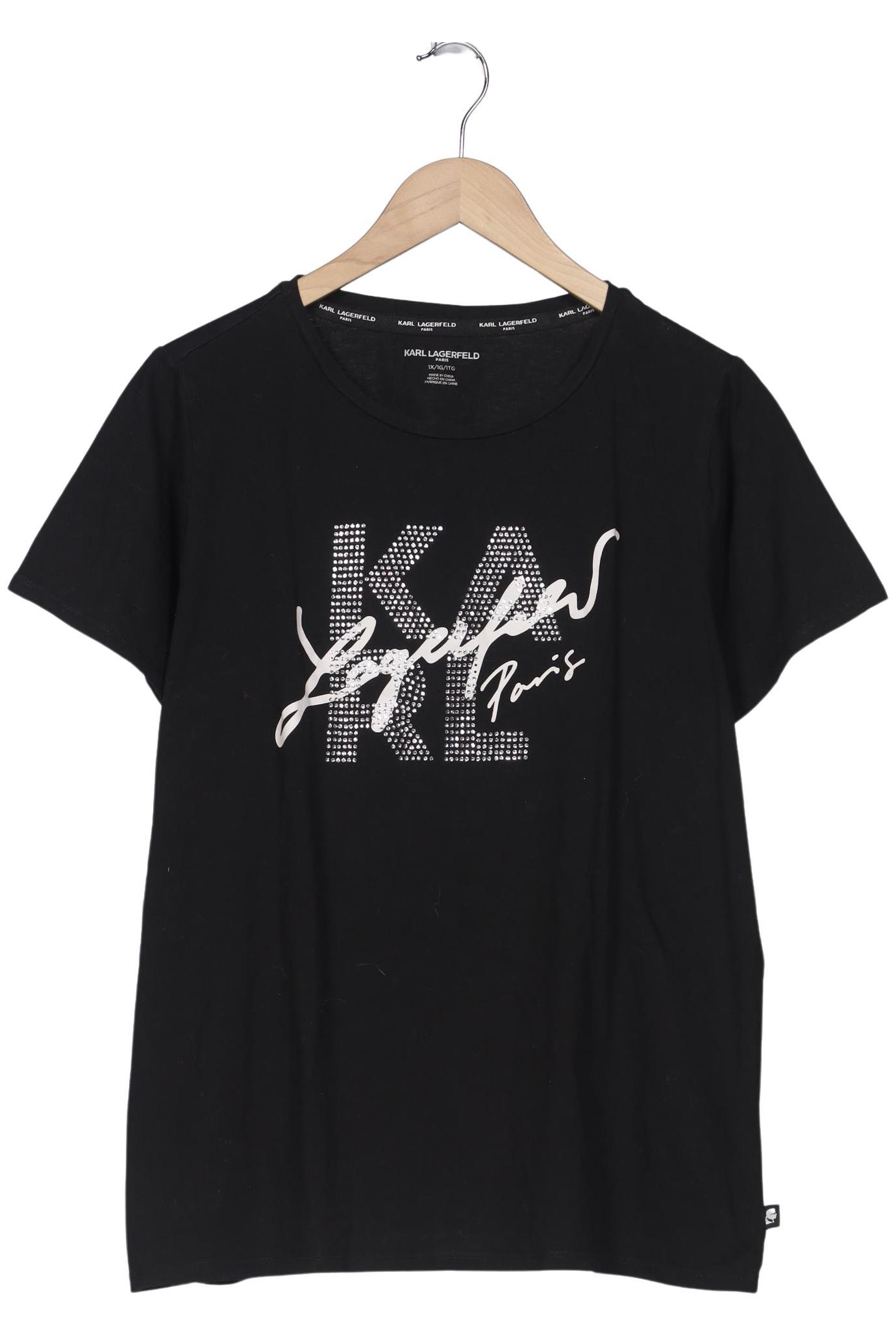 Thumbnail - Karl Lagerfeld Damen T-Shirt, schwarz, Gr. 46