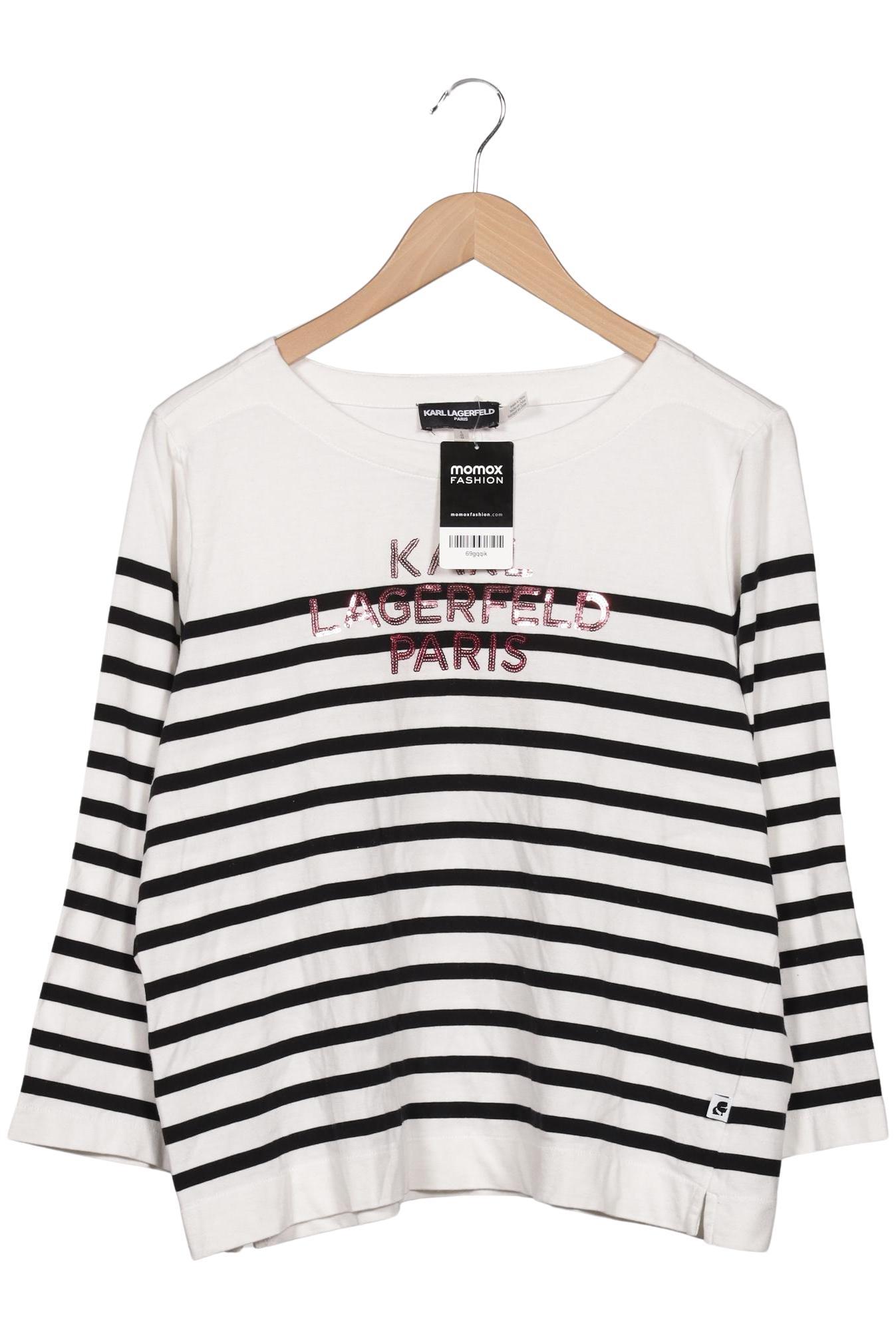 

Karl Lagerfeld Damen Langarmshirt, weiß, Gr. 42