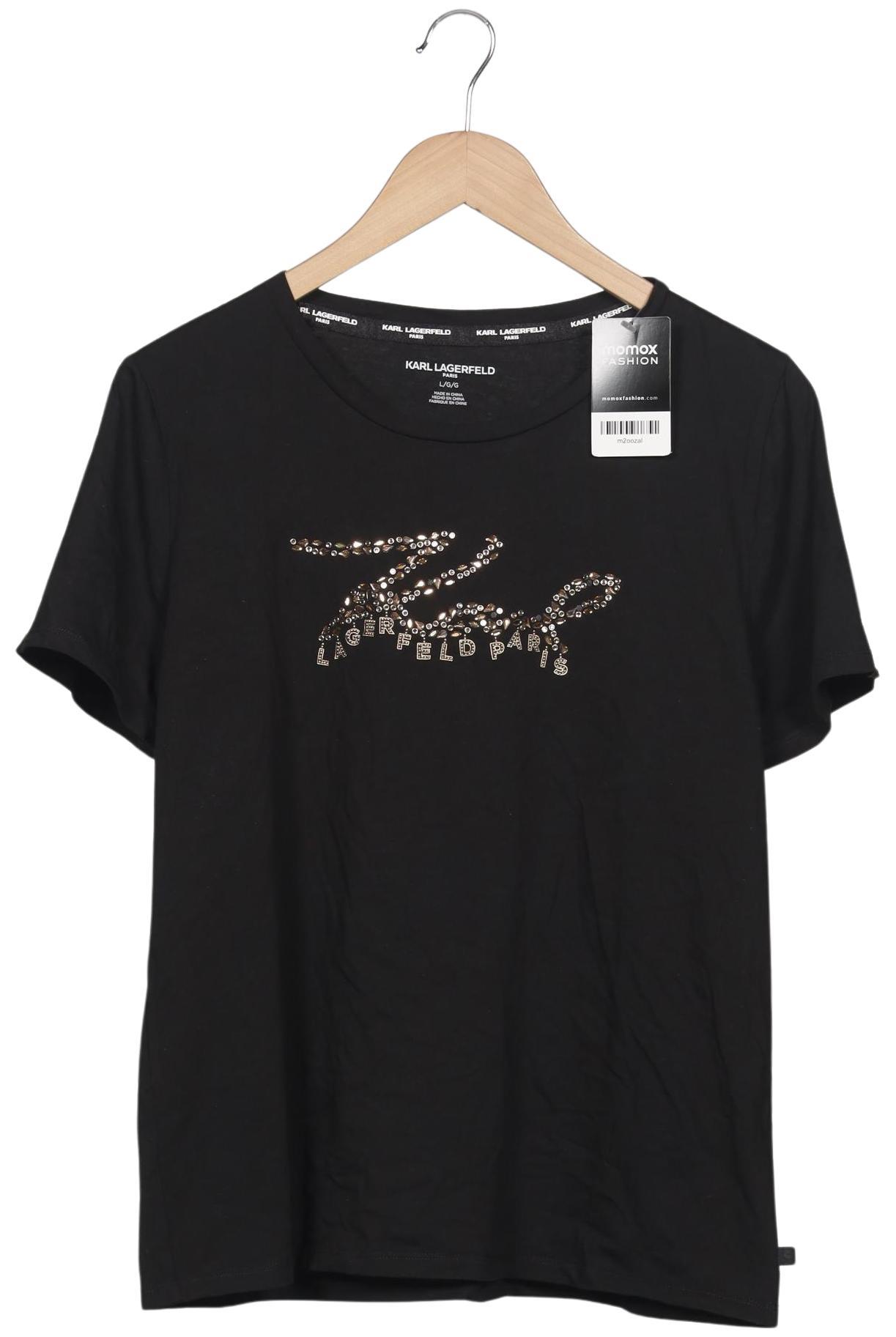 

Karl Lagerfeld Damen T-Shirt, schwarz, Gr. 42