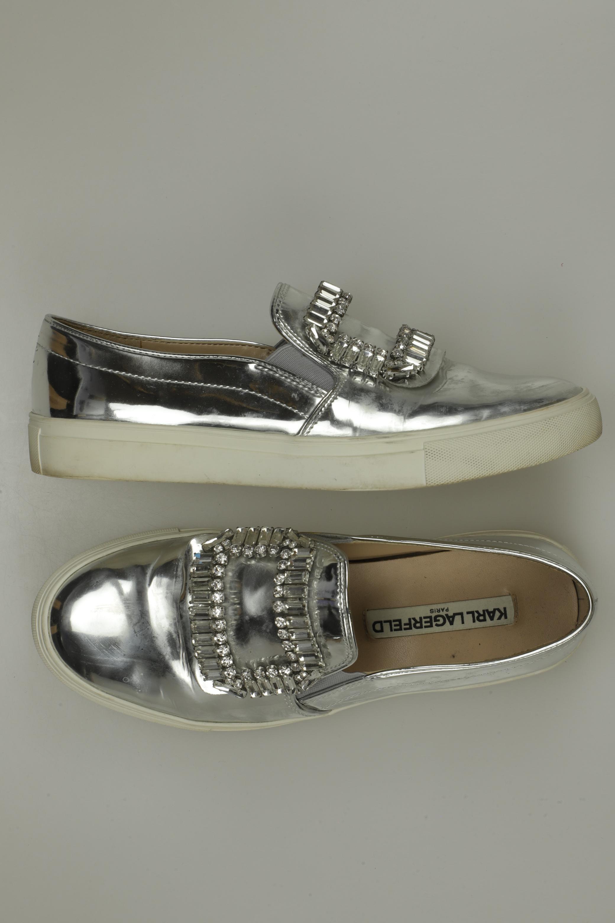 

Karl Lagerfeld Damen Halbschuh, silber, Gr. 37