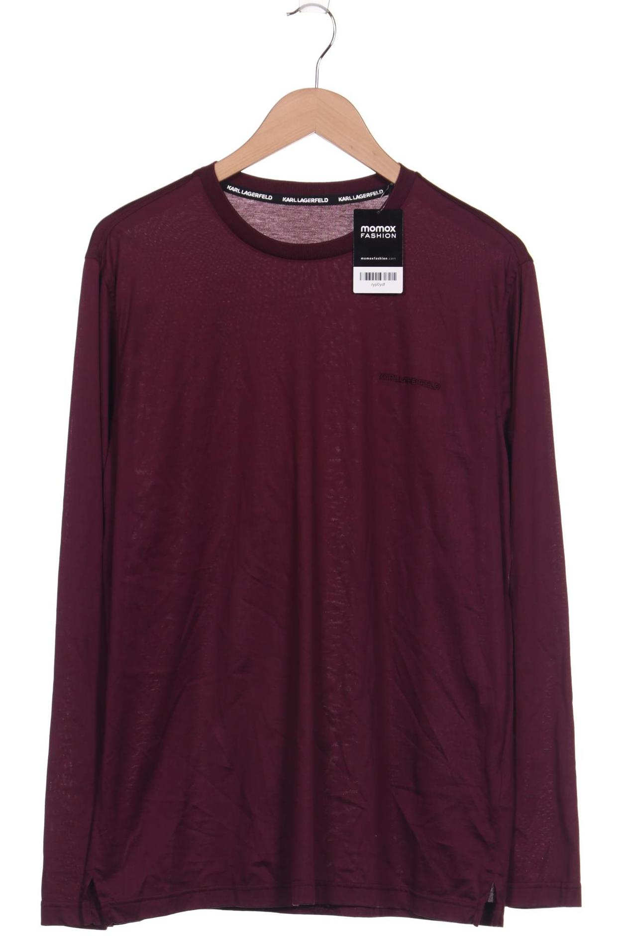 

Karl Lagerfeld Herren Langarmshirt, bordeaux