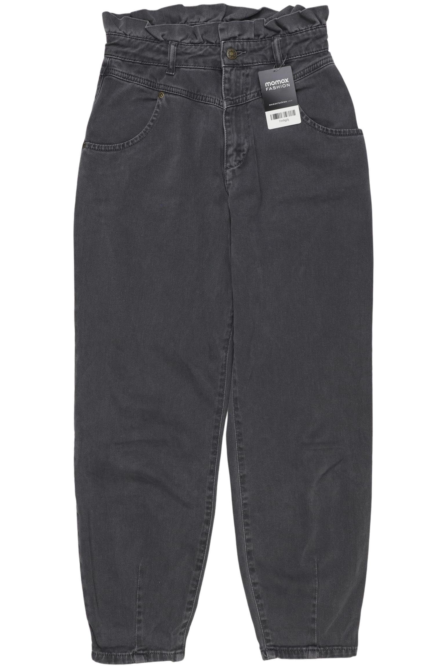 

Karo Kauer Damen Jeans, grau, Gr. 0