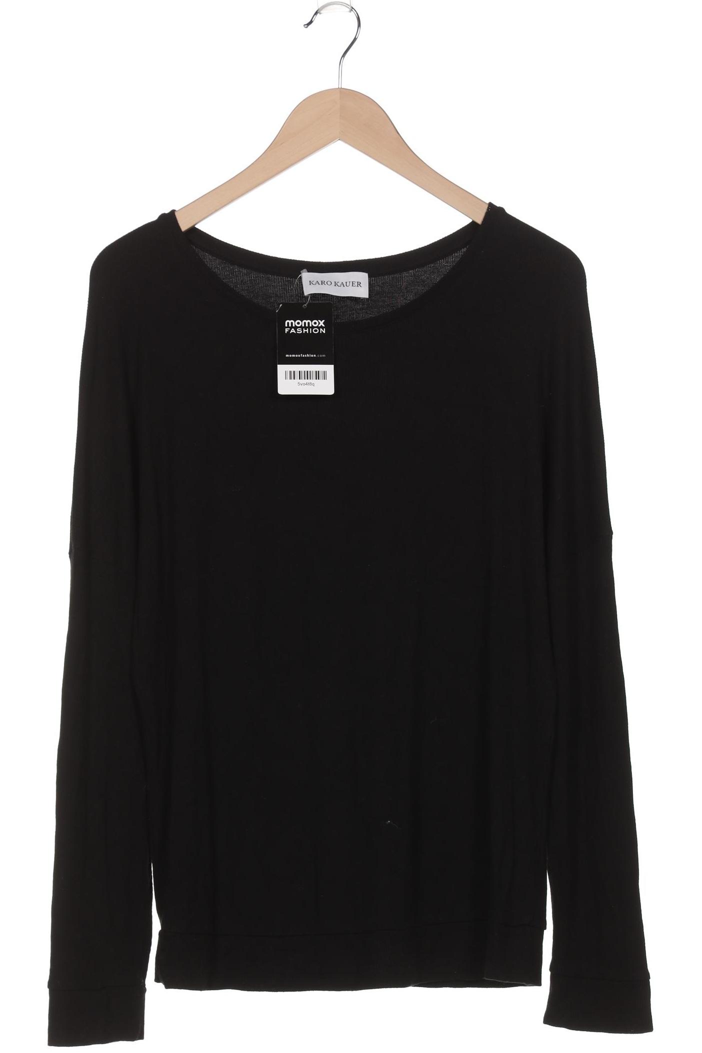 

Karo Kauer Damen Langarmshirt, schwarz, Gr. 36