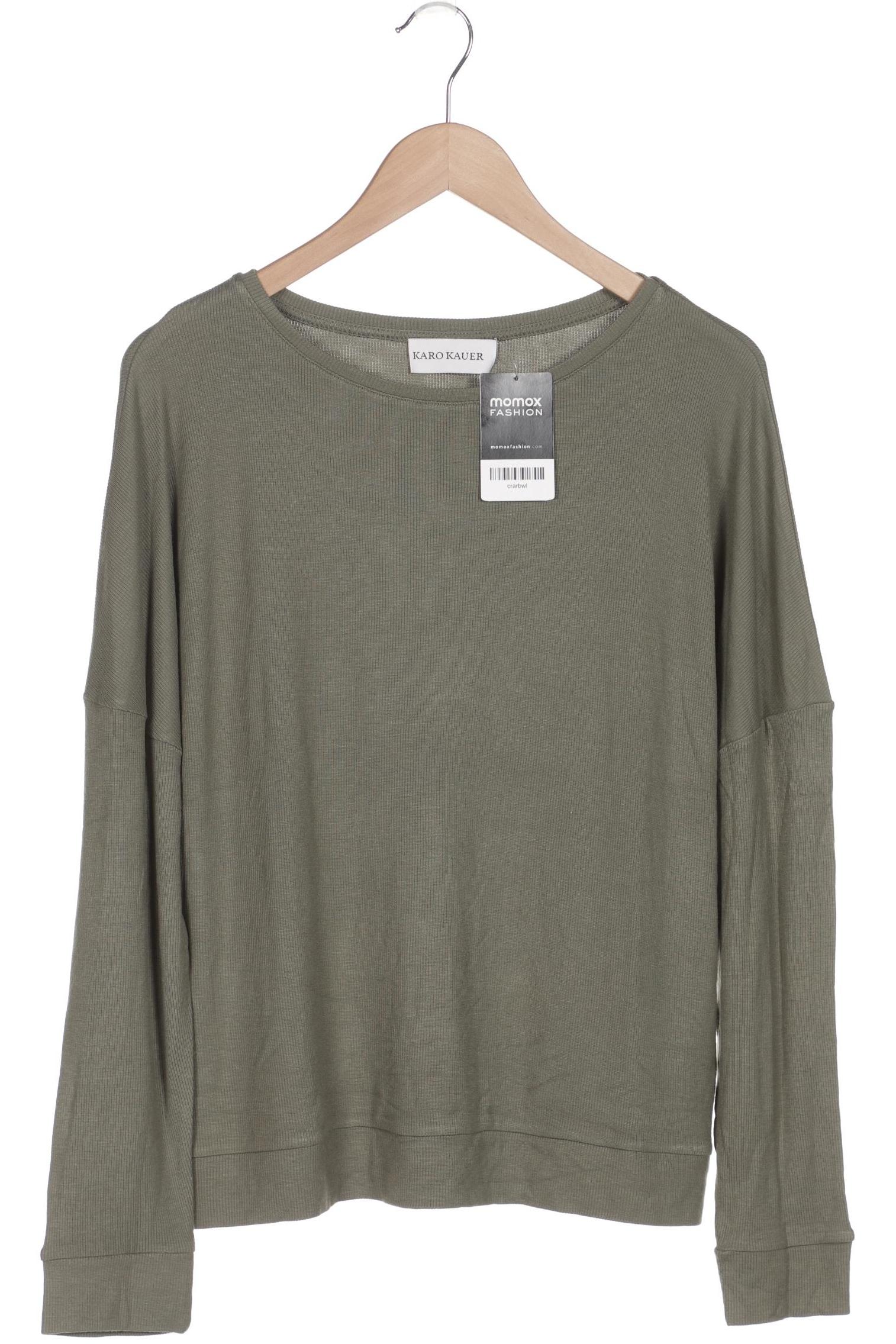 

Karo Kauer Damen Langarmshirt, grün, Gr. 34