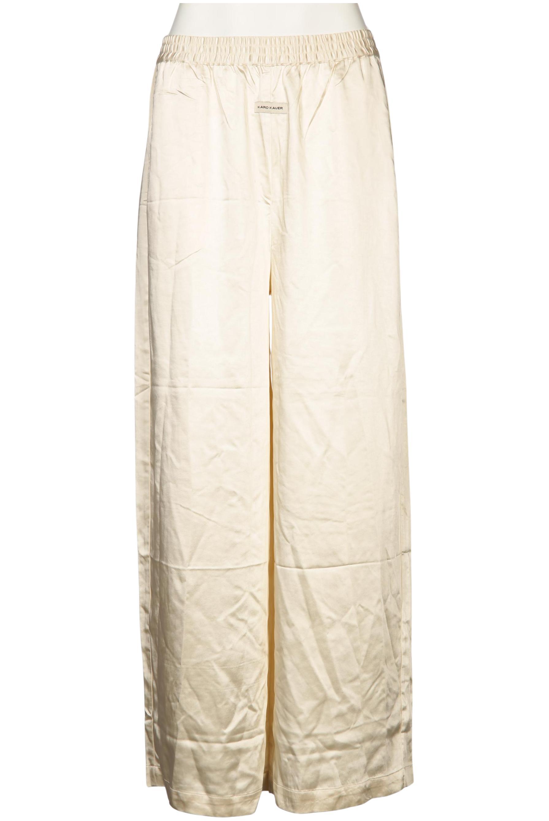 

Karo Kauer Damen Stoffhose, cremeweiß, Gr. 0