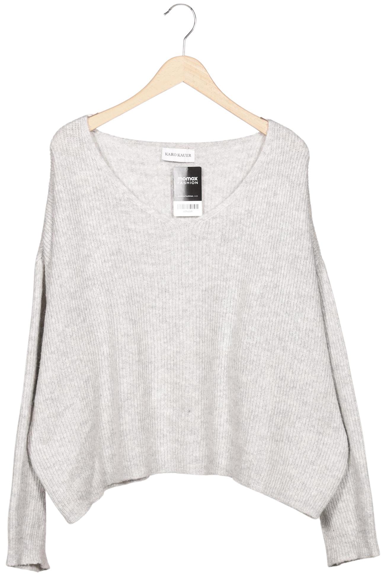 

Karo Kauer Damen Pullover, grau, Gr. 34