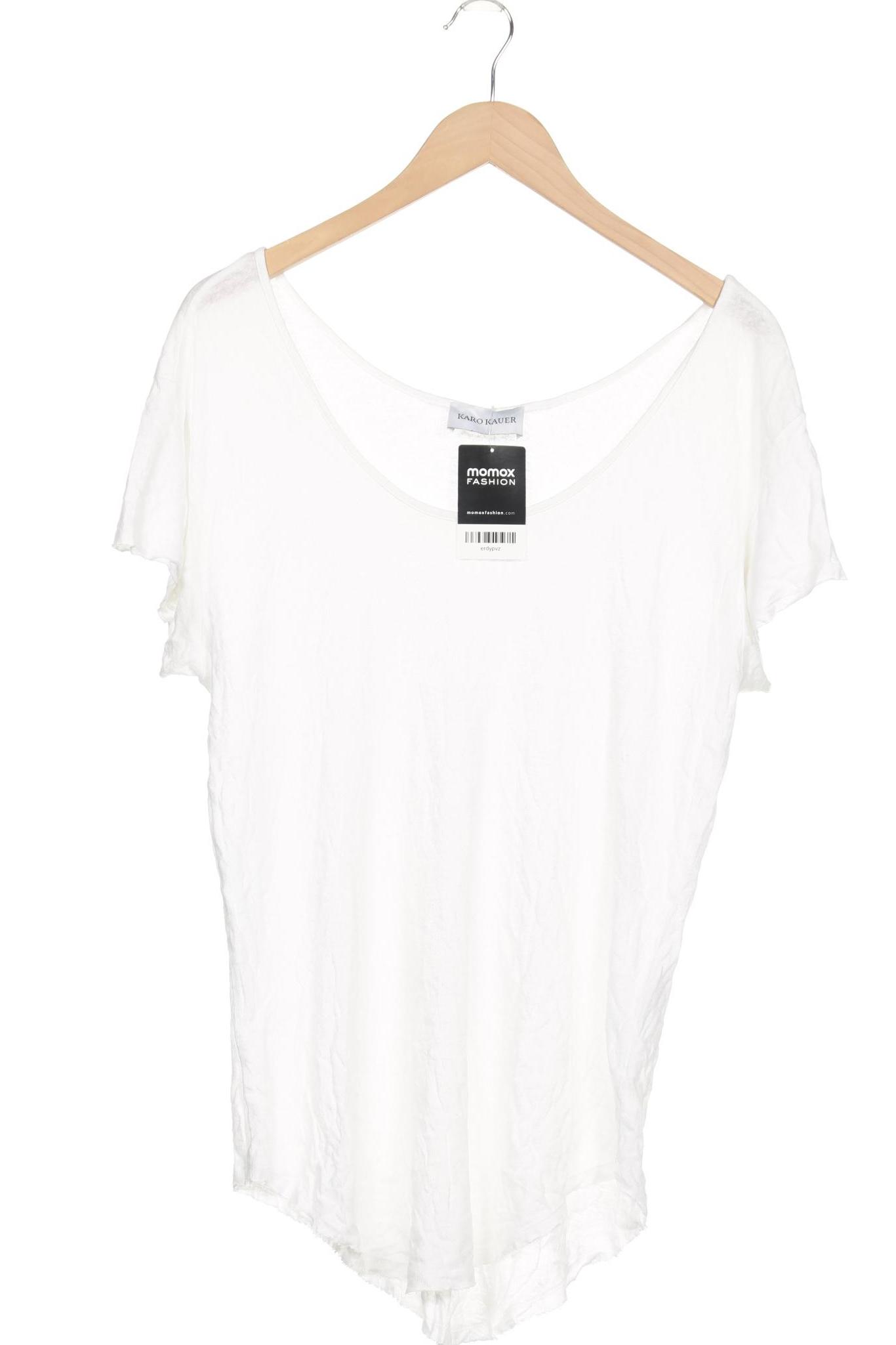 

Karo Kauer Damen T-Shirt, weiß, Gr. 36