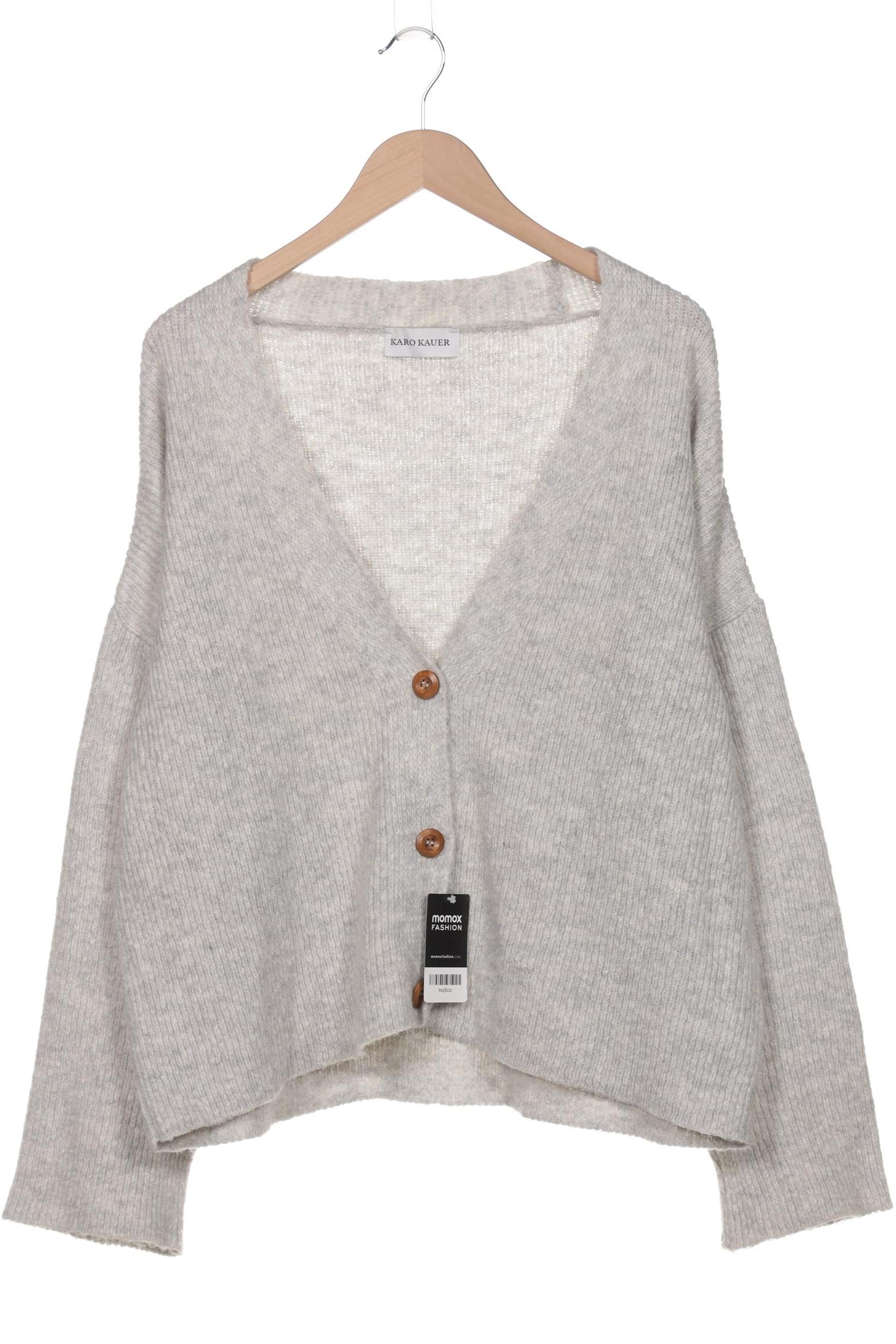 

Karo Kauer Damen Strickjacke, grau, Gr. 34