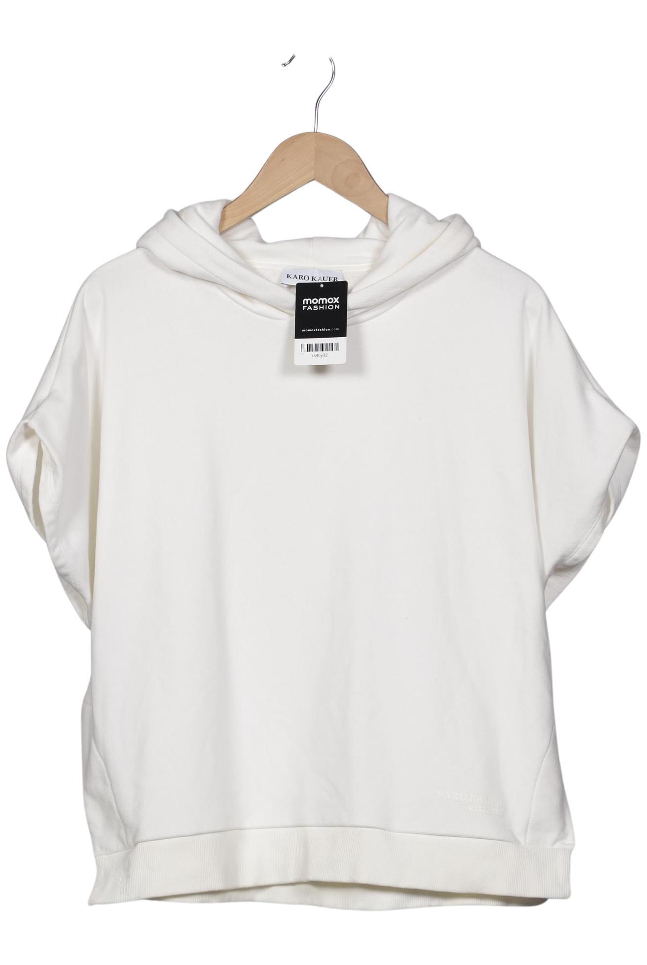 

Karo Kauer Damen Kapuzenpullover, weiß, Gr. 38