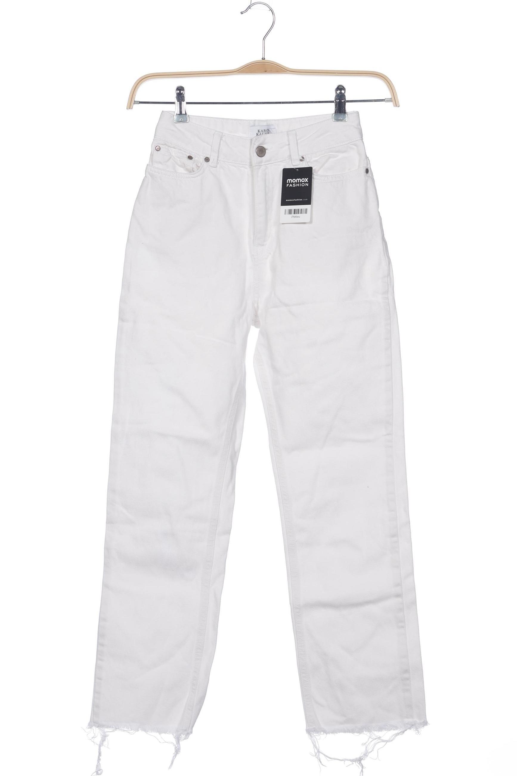 

Karo Kauer Damen Jeans, weiß, Gr. 34