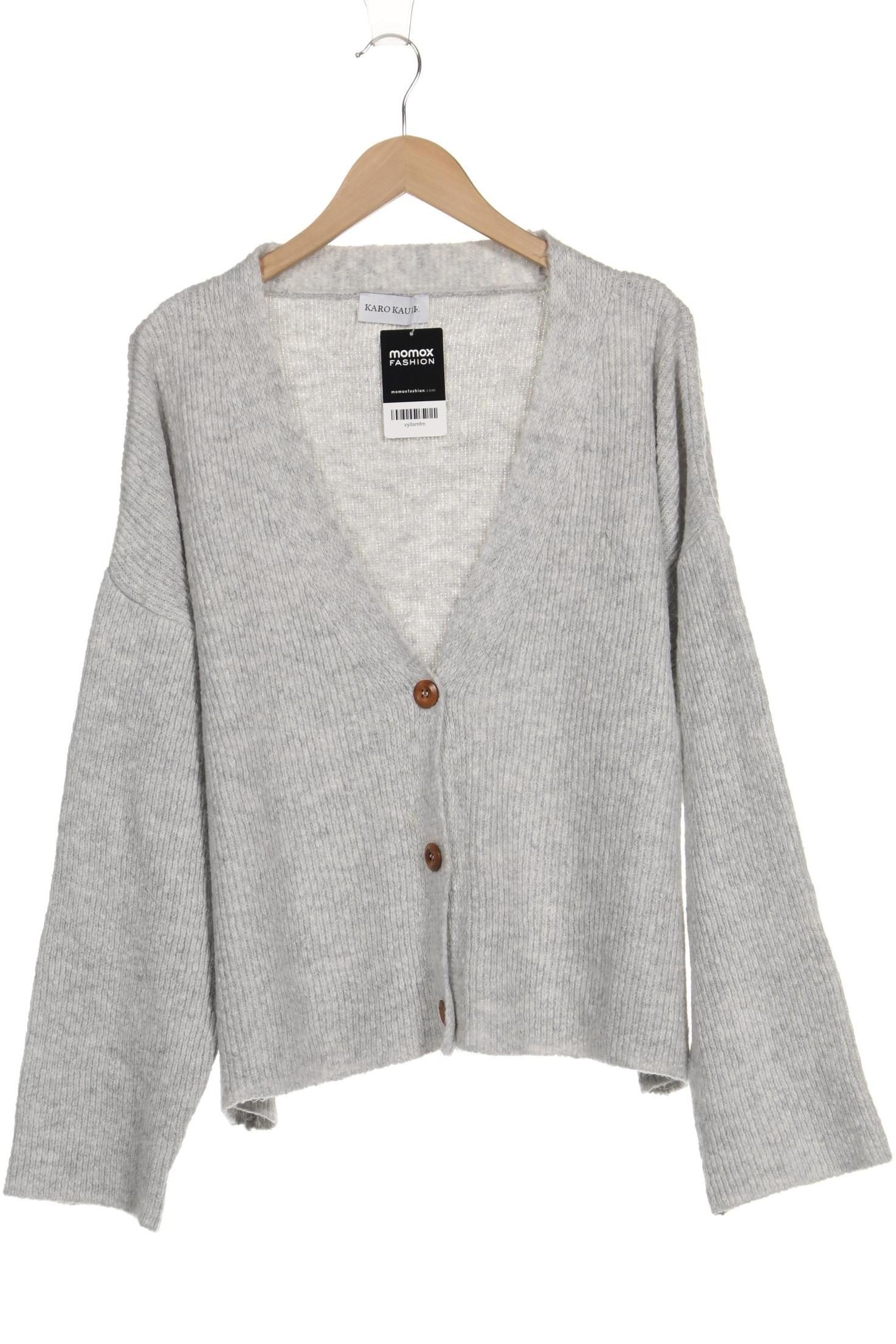 

Karo Kauer Damen Strickjacke, grau, Gr. 38