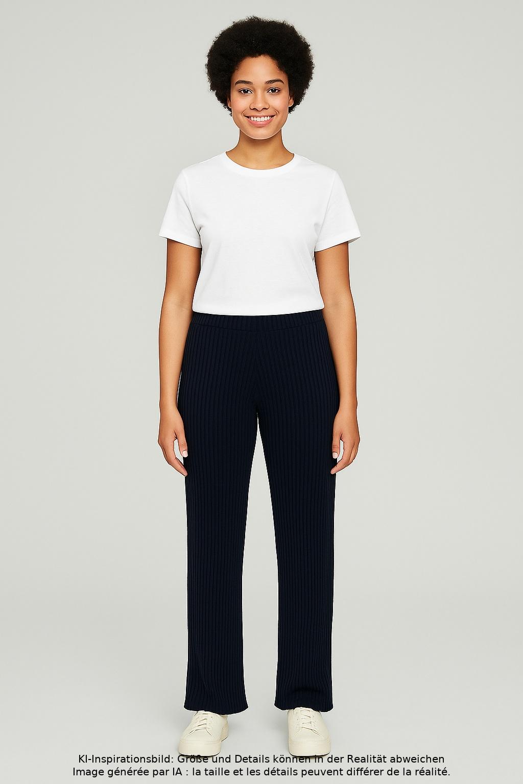 

Kauf dich glucklich Damen Stoffhose, marineblau, Gr. 28