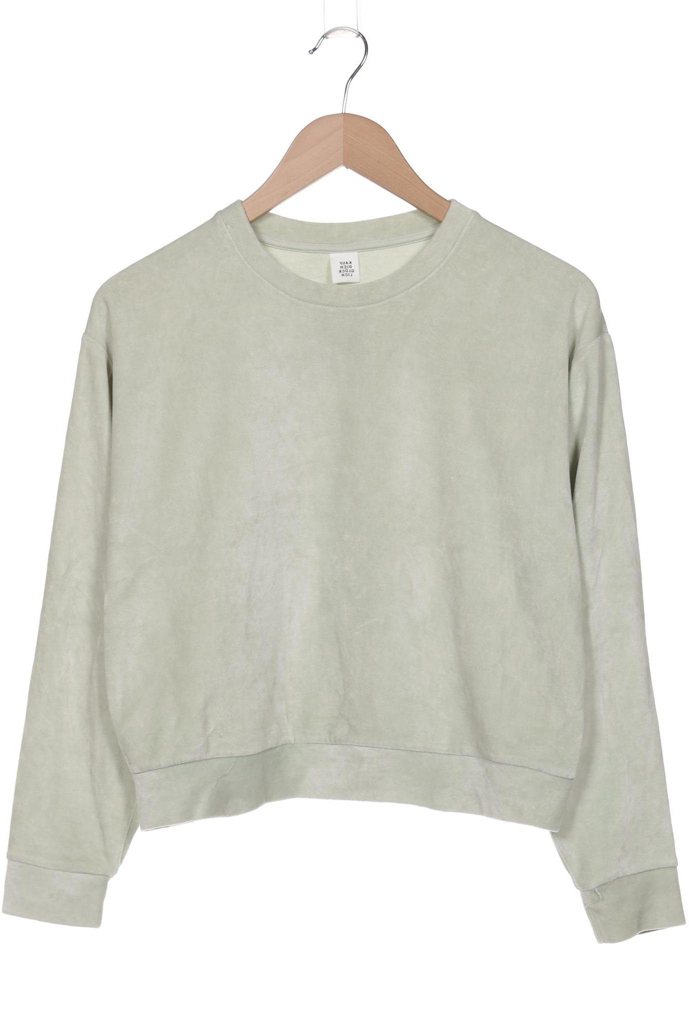 Thumbnail - Kauf dich glucklich Damen Sweatshirt, hellgrün, Gr. 36