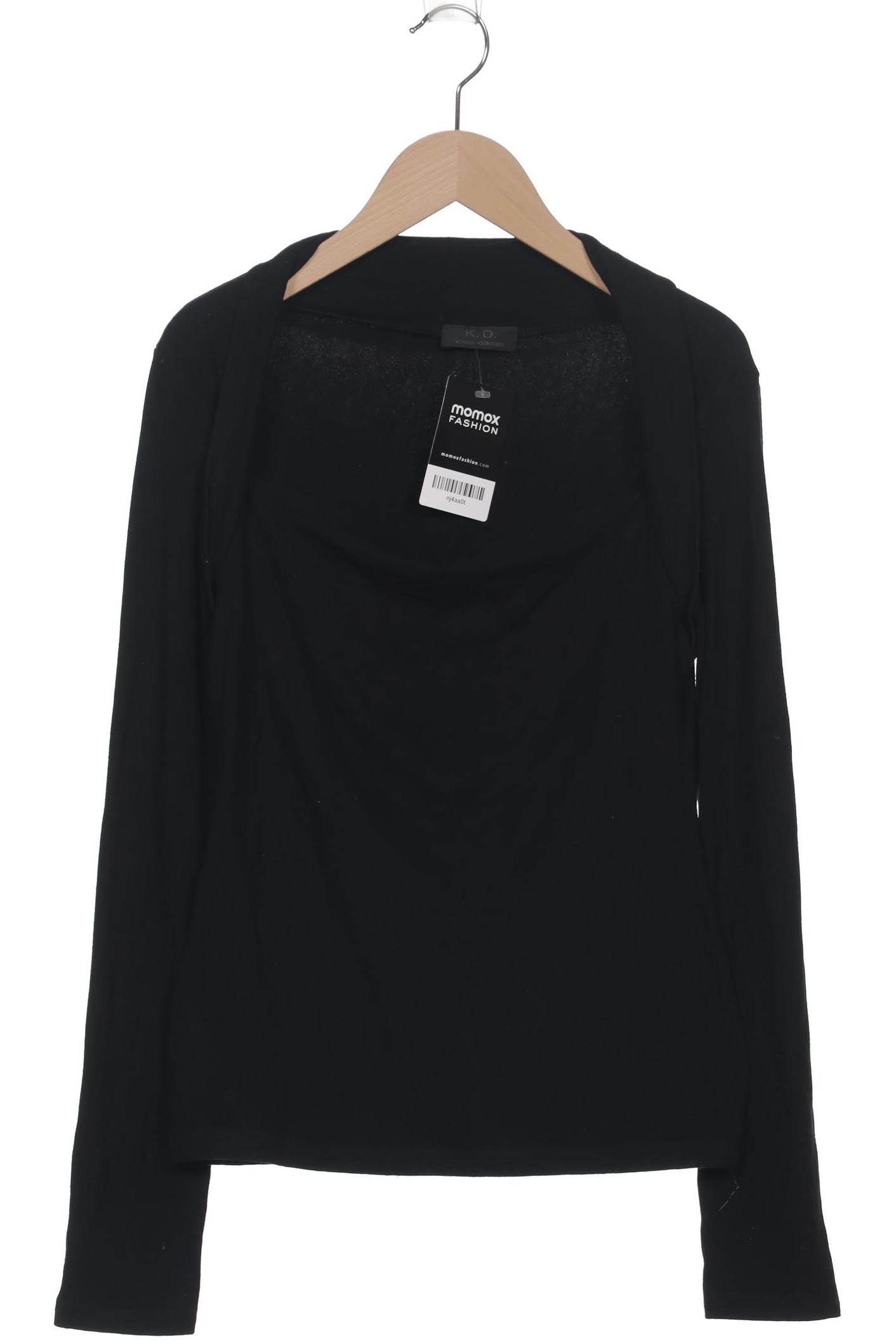 Thumbnail - KD Klaus Dilkrath Damen Langarmshirt, schwarz, Gr. 36