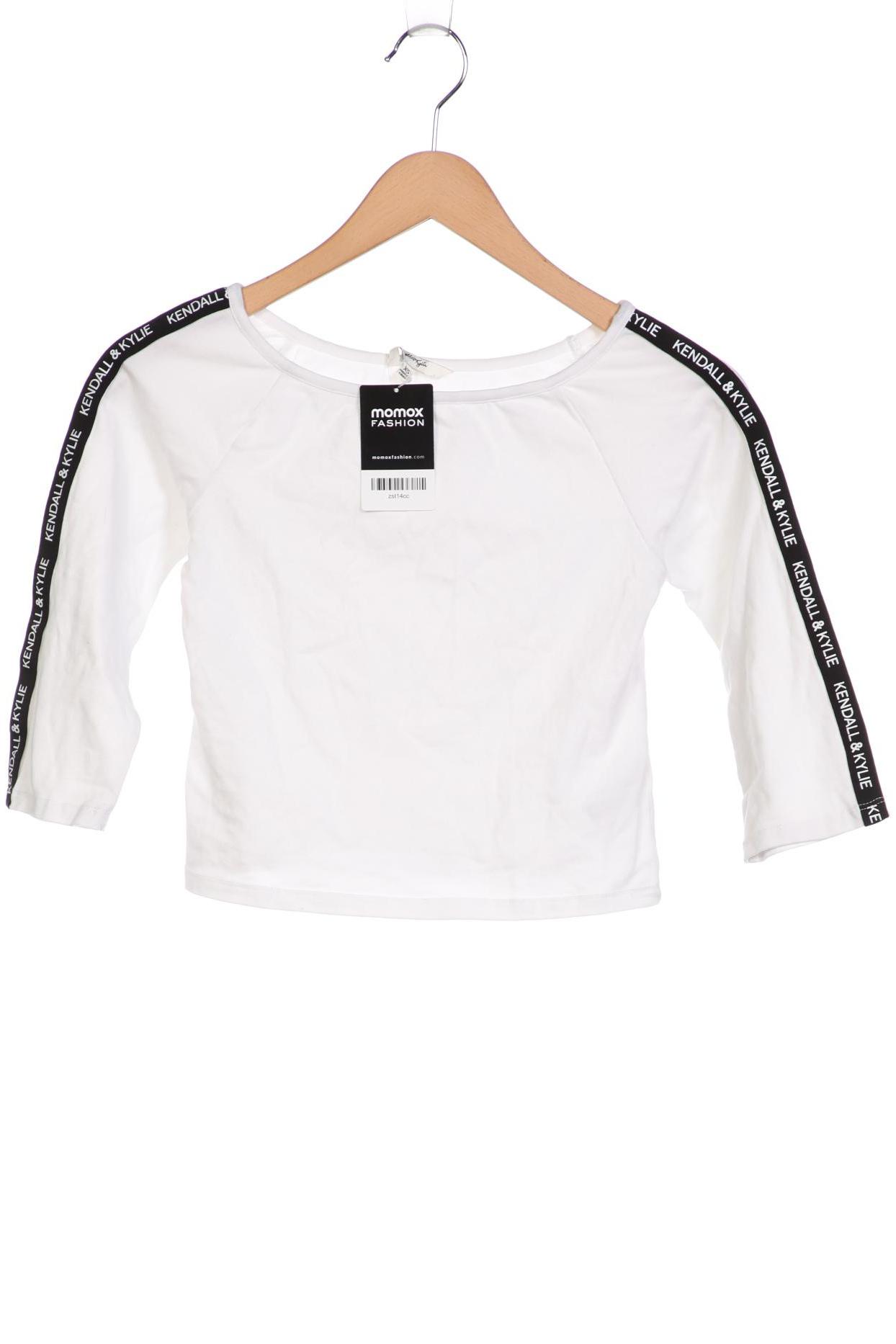 

Kendall + Kylie Damen Langarmshirt, weiß, Gr. 34