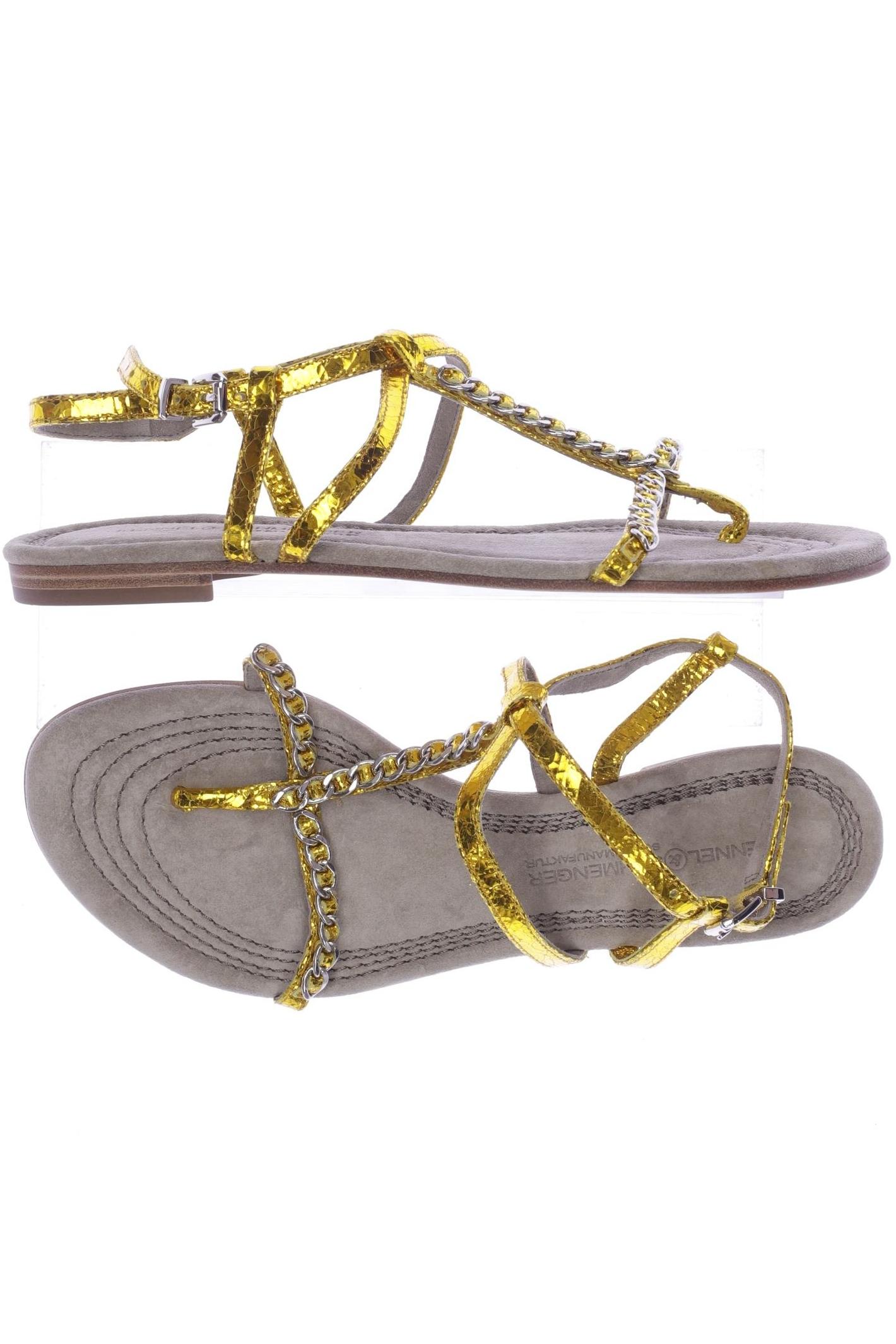 

Kennel & Schmenger Damen Sandale, gold, Gr. 4.5