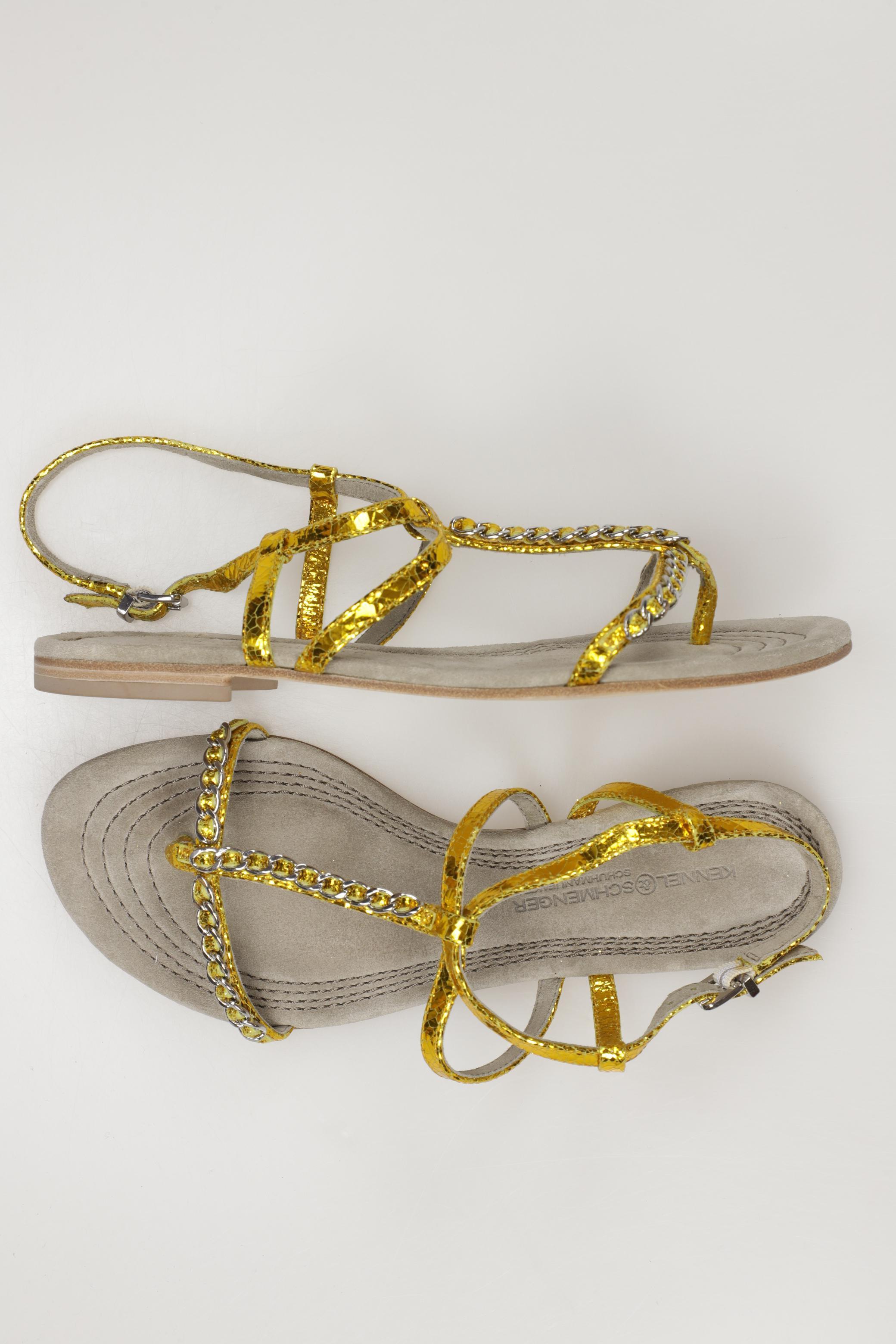 

Kennel & Schmenger Damen Sandale, gold, Gr. 5