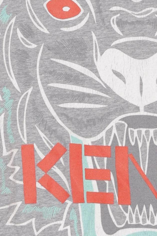 Thumbnail - Kenzo Mädchen Kleid, grau, Gr. 104