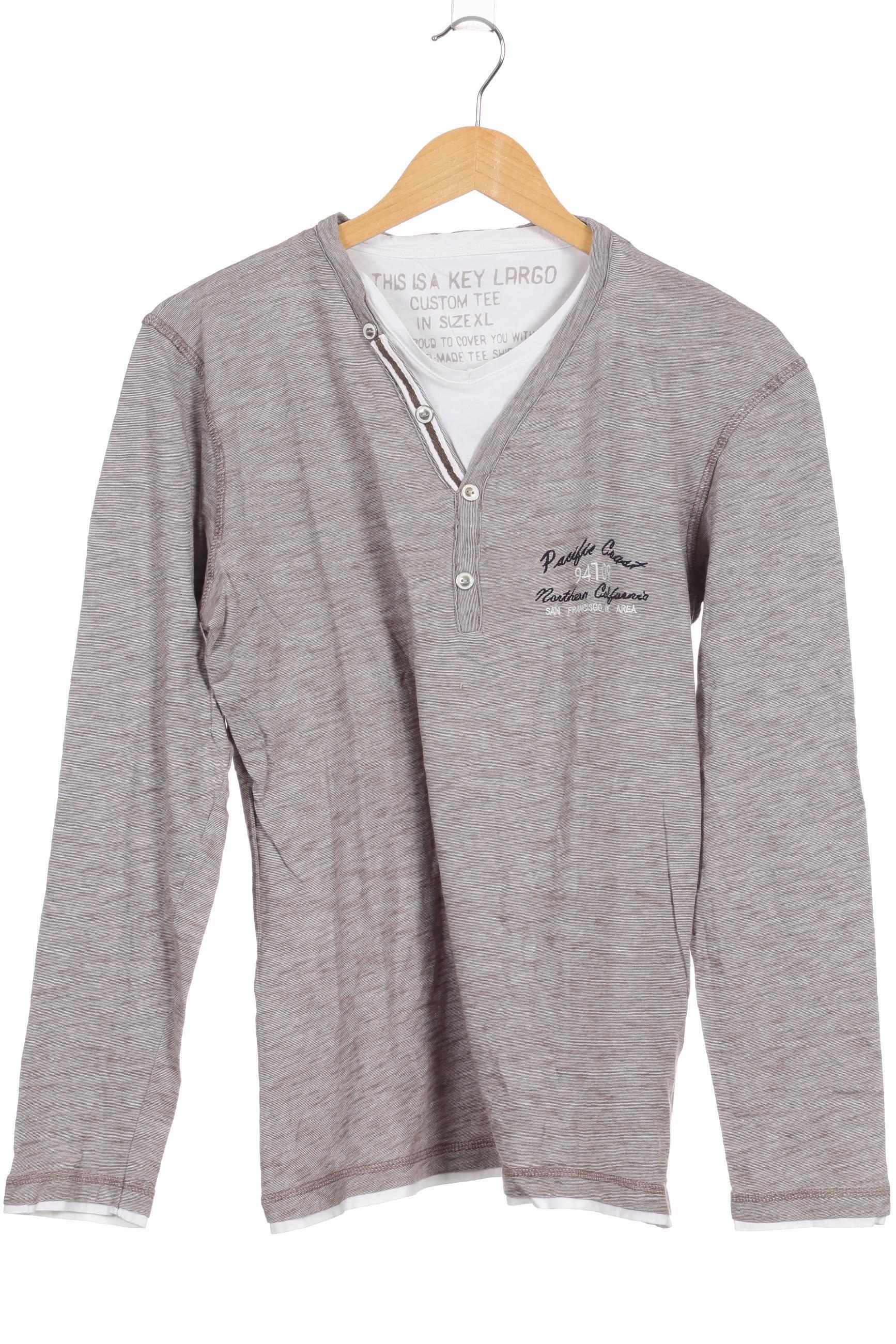 Thumbnail - Key Largo Herren Langarmshirt, braun, Gr.