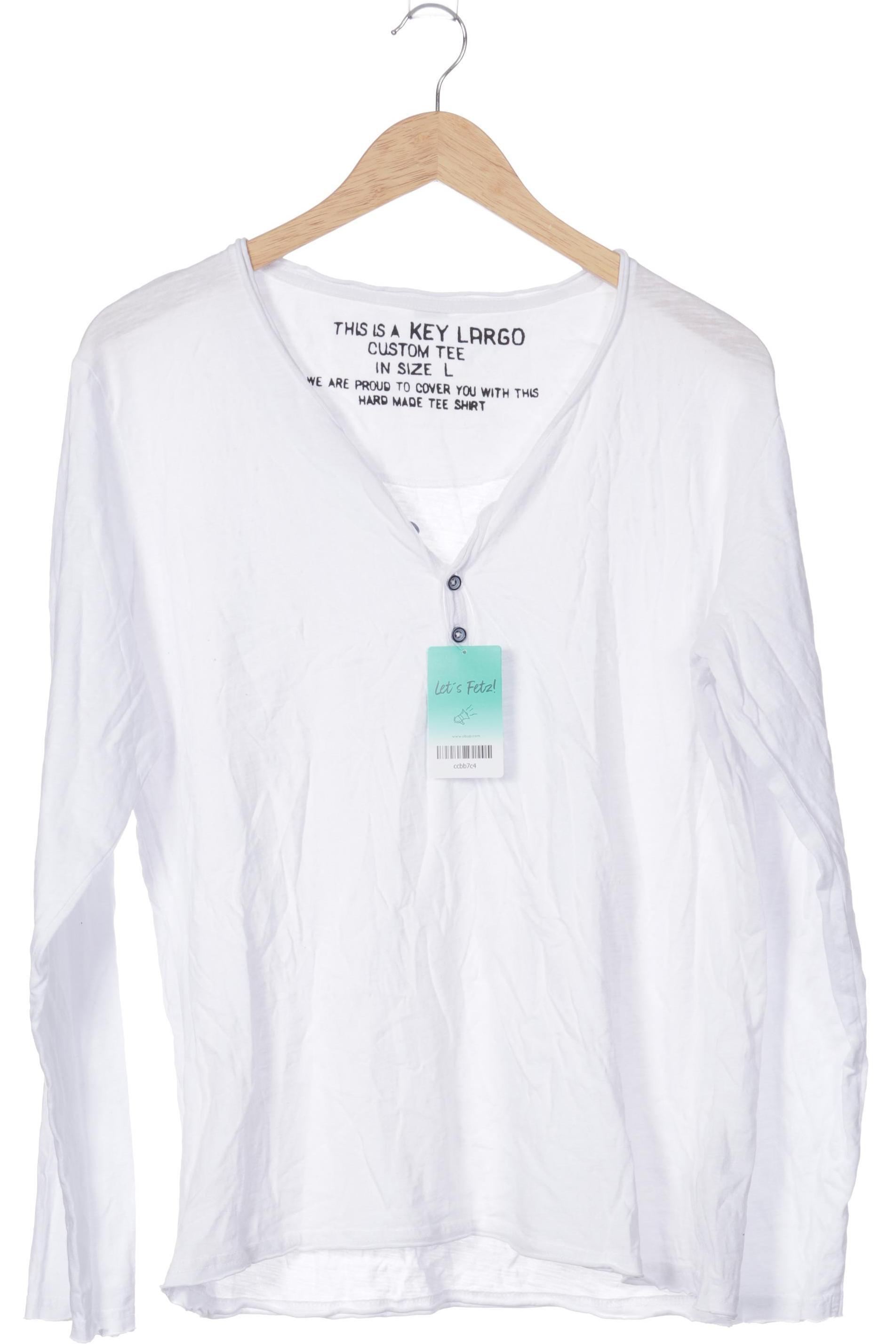 Thumbnail - Key Largo Herren Langarmshirt, weiß, Gr.
