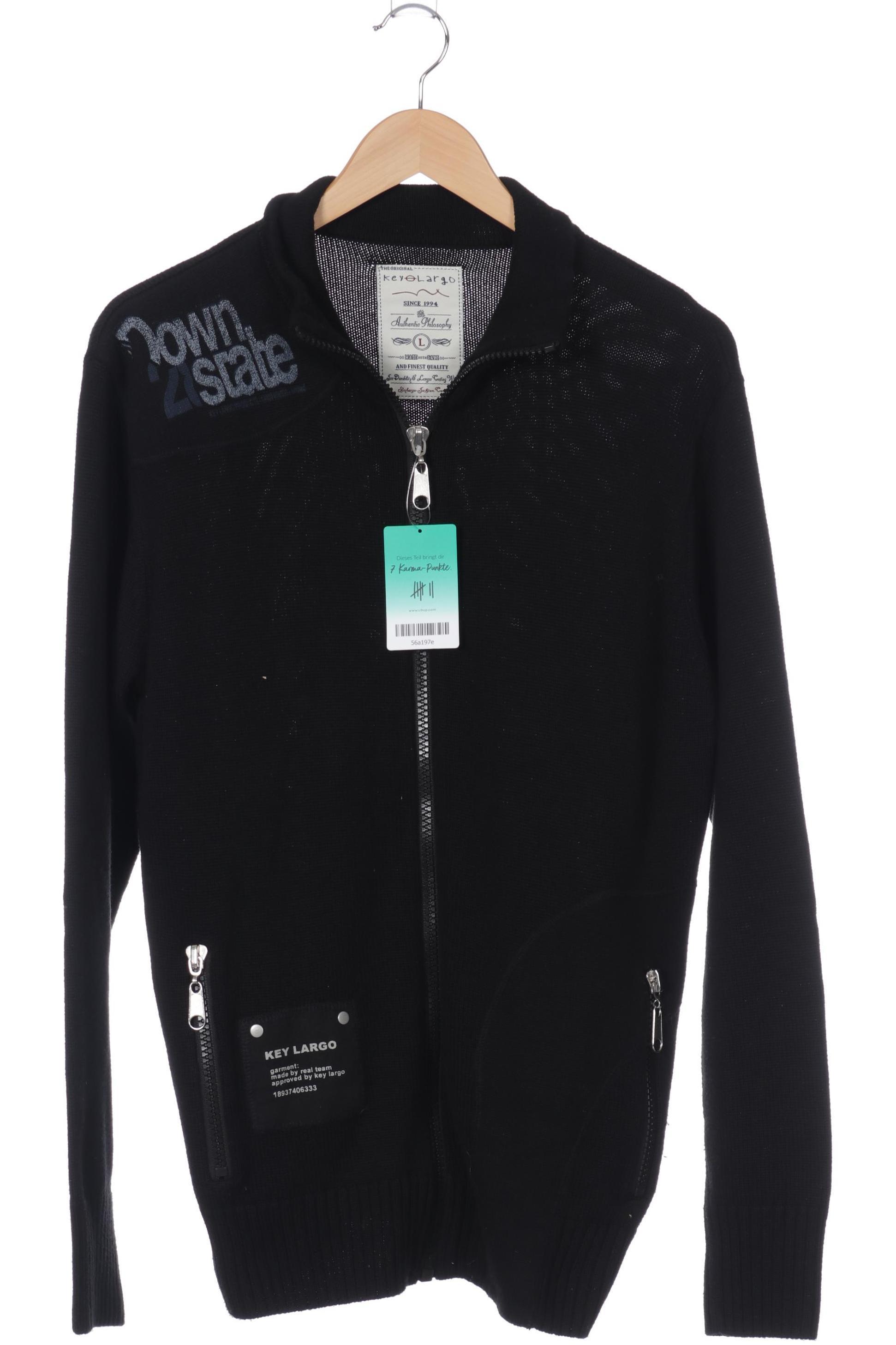 Thumbnail - Key Largo Herren Strickjacke, schwarz, Gr.