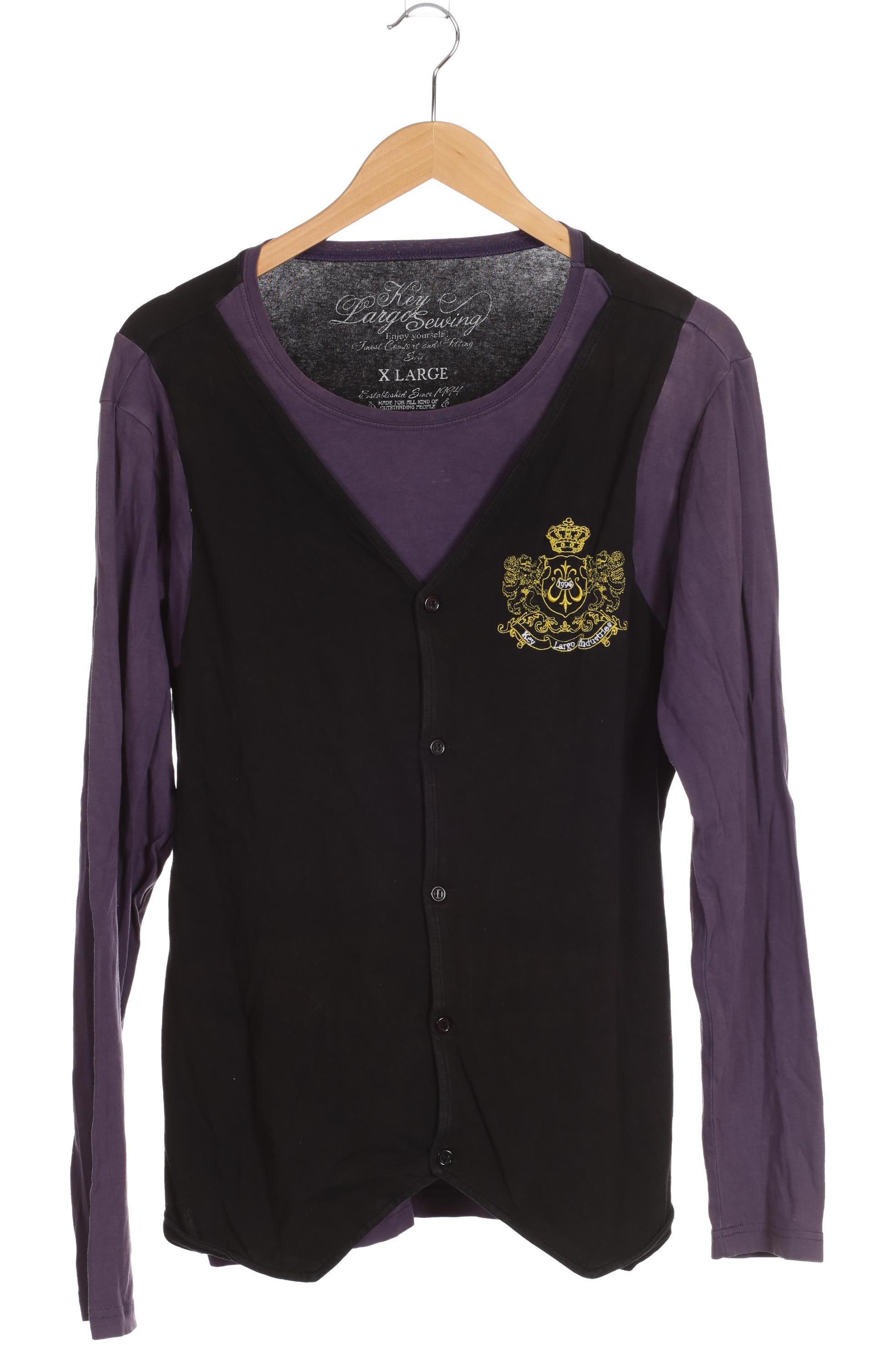 Thumbnail - Key Largo Herren Langarmshirt, lila, Gr.