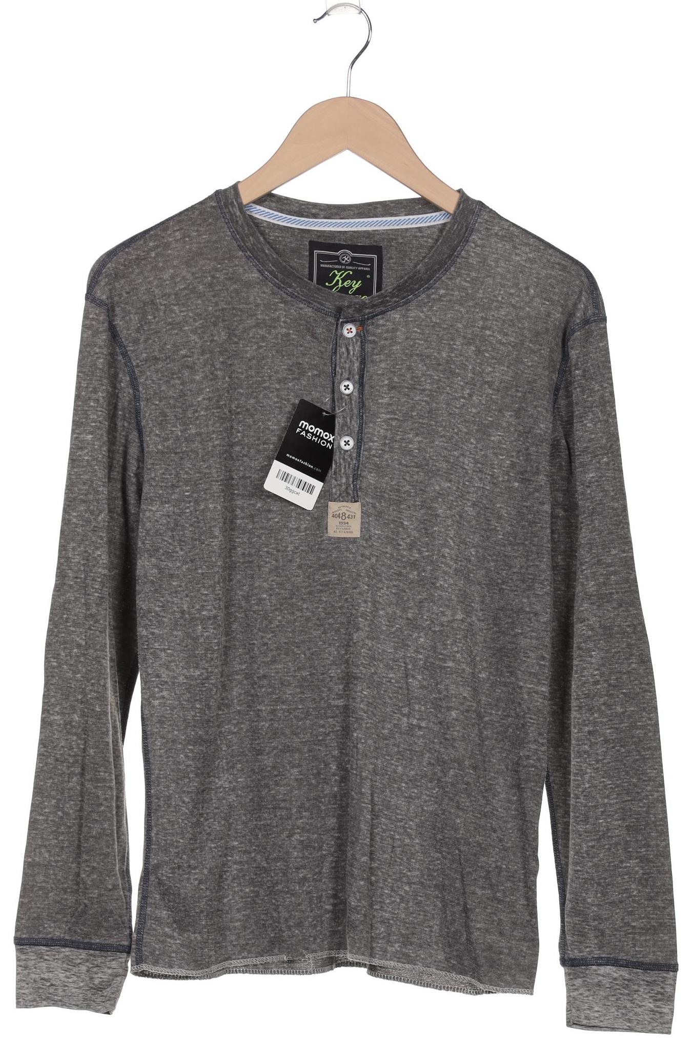 

Key Largo Herren Langarmshirt, grau, Gr. 48