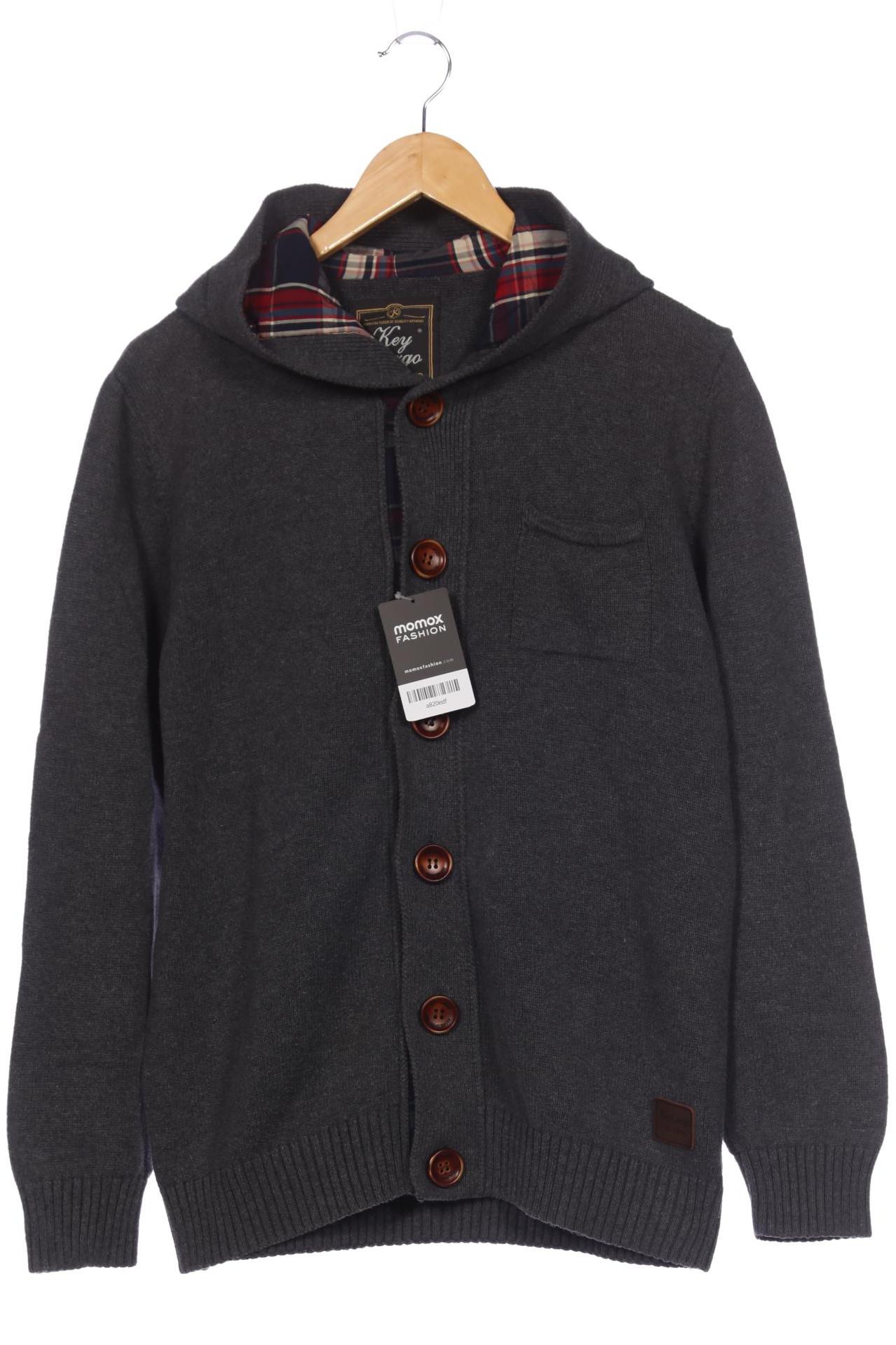 

Key Largo Herren Strickjacke, grau, Gr. 54