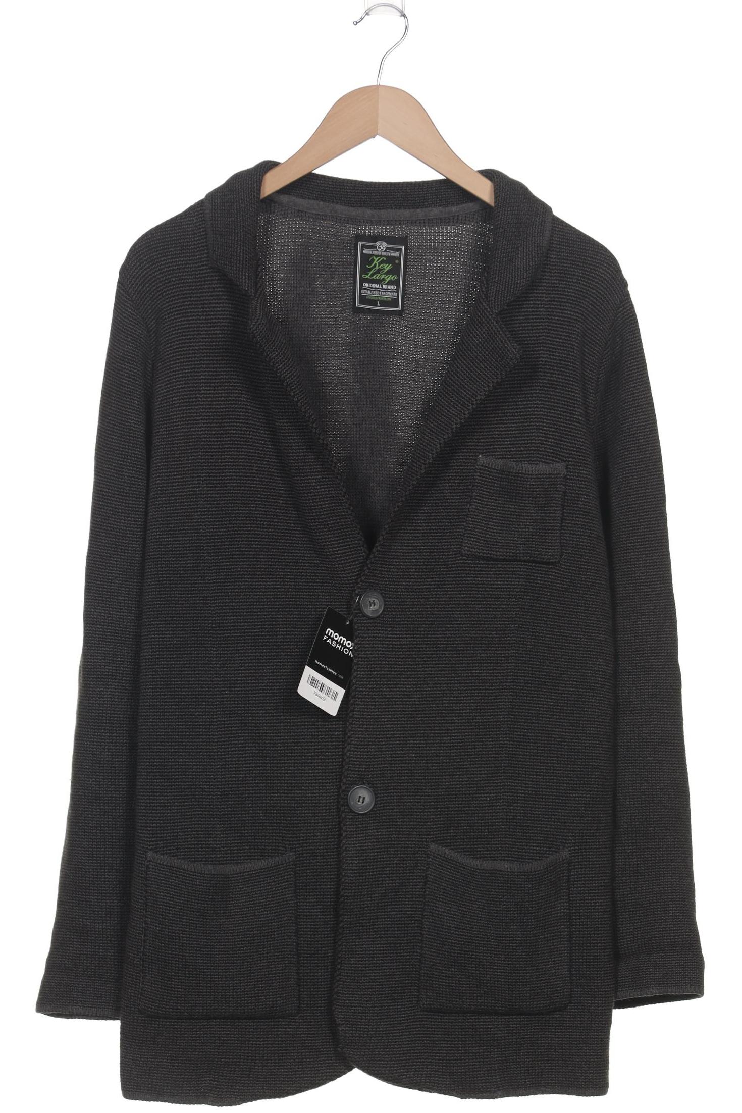 

Key Largo Herren Strickjacke, grau, Gr. 52