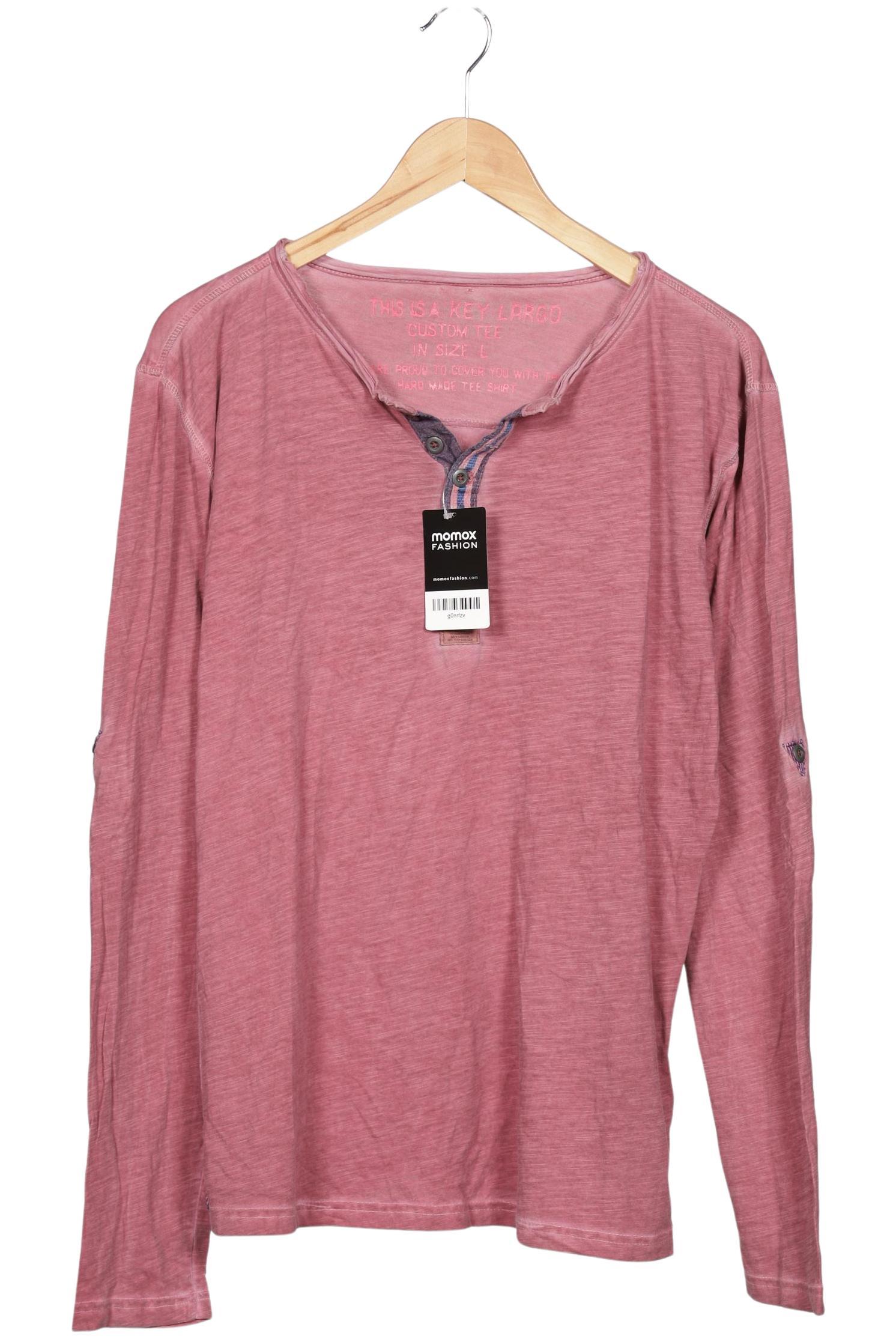 Thumbnail - Key Largo Herren Langarmshirt, pink, Gr. 52