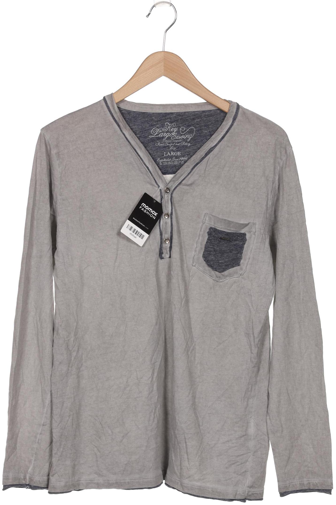 

Key Largo Herren Langarmshirt, grau, Gr. 52