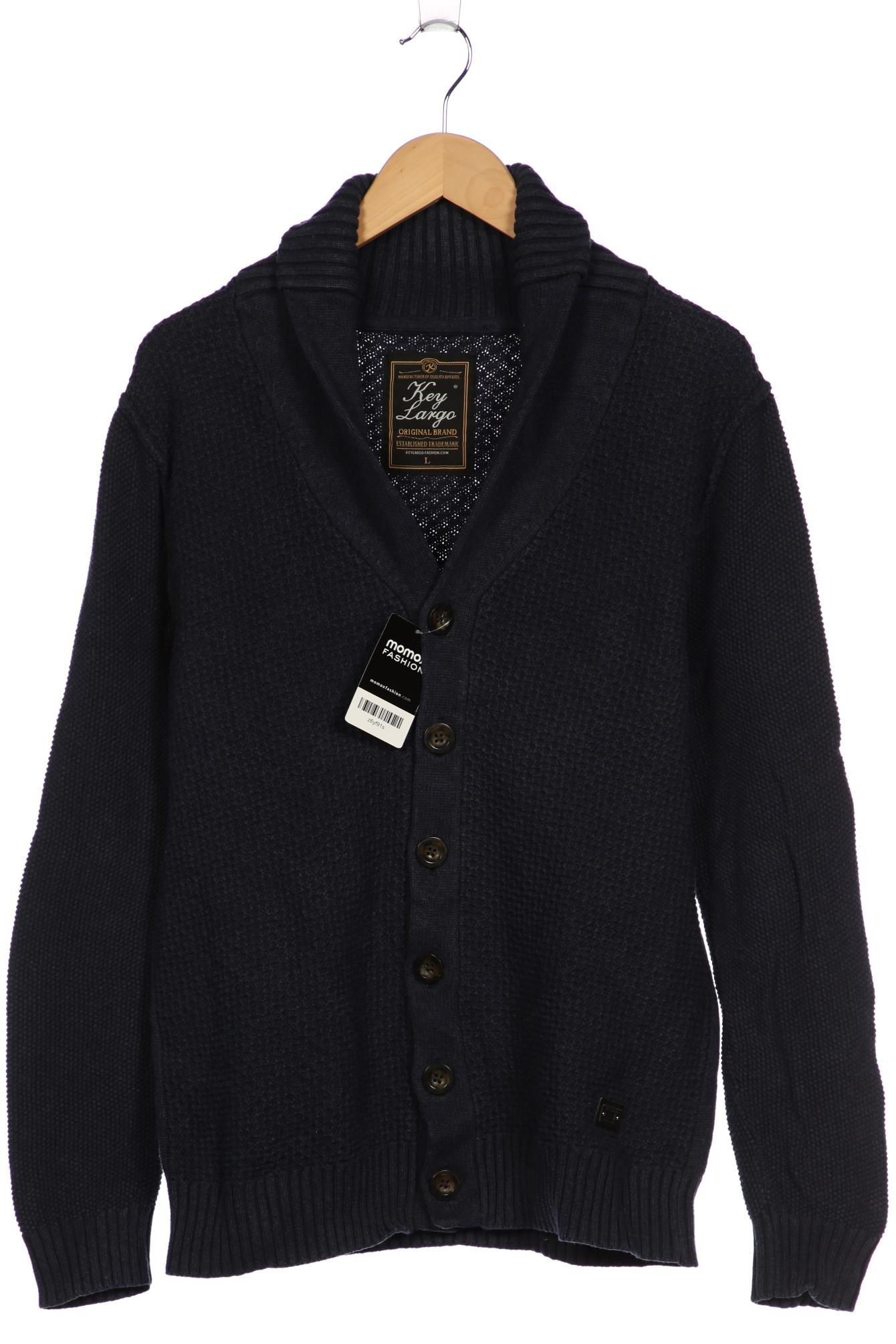 Thumbnail - Key Largo Herren Strickjacke, marineblau, Gr. 52