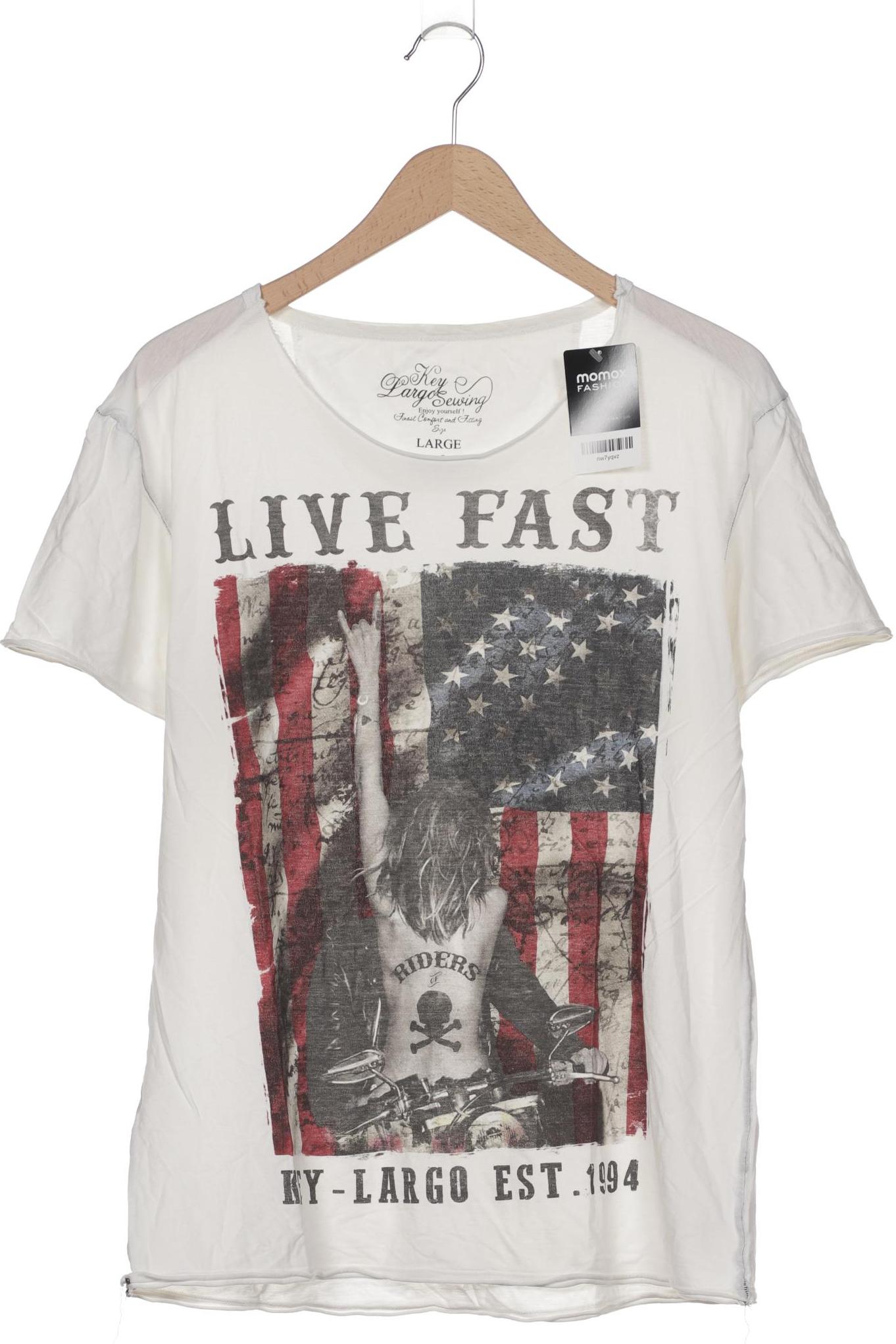 

Key Largo Herren T-Shirt, cremeweiß, Gr. 52