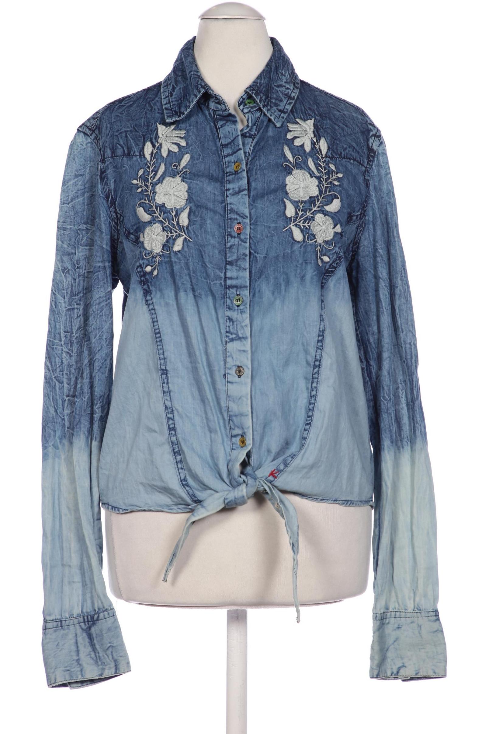 

Khujo Damen Bluse, blau, Gr. 36