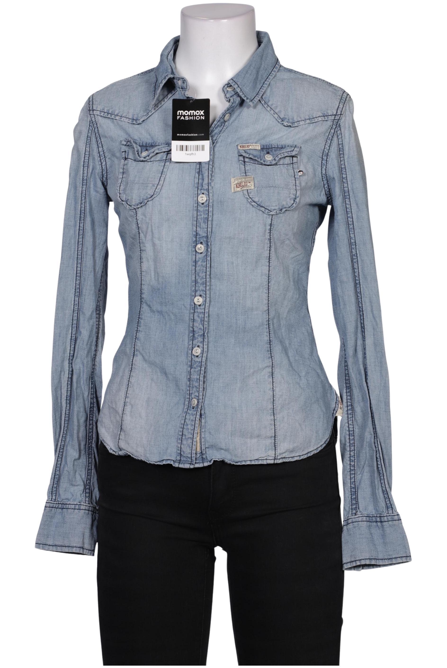 

Khujo Damen Bluse, blau, Gr. 36