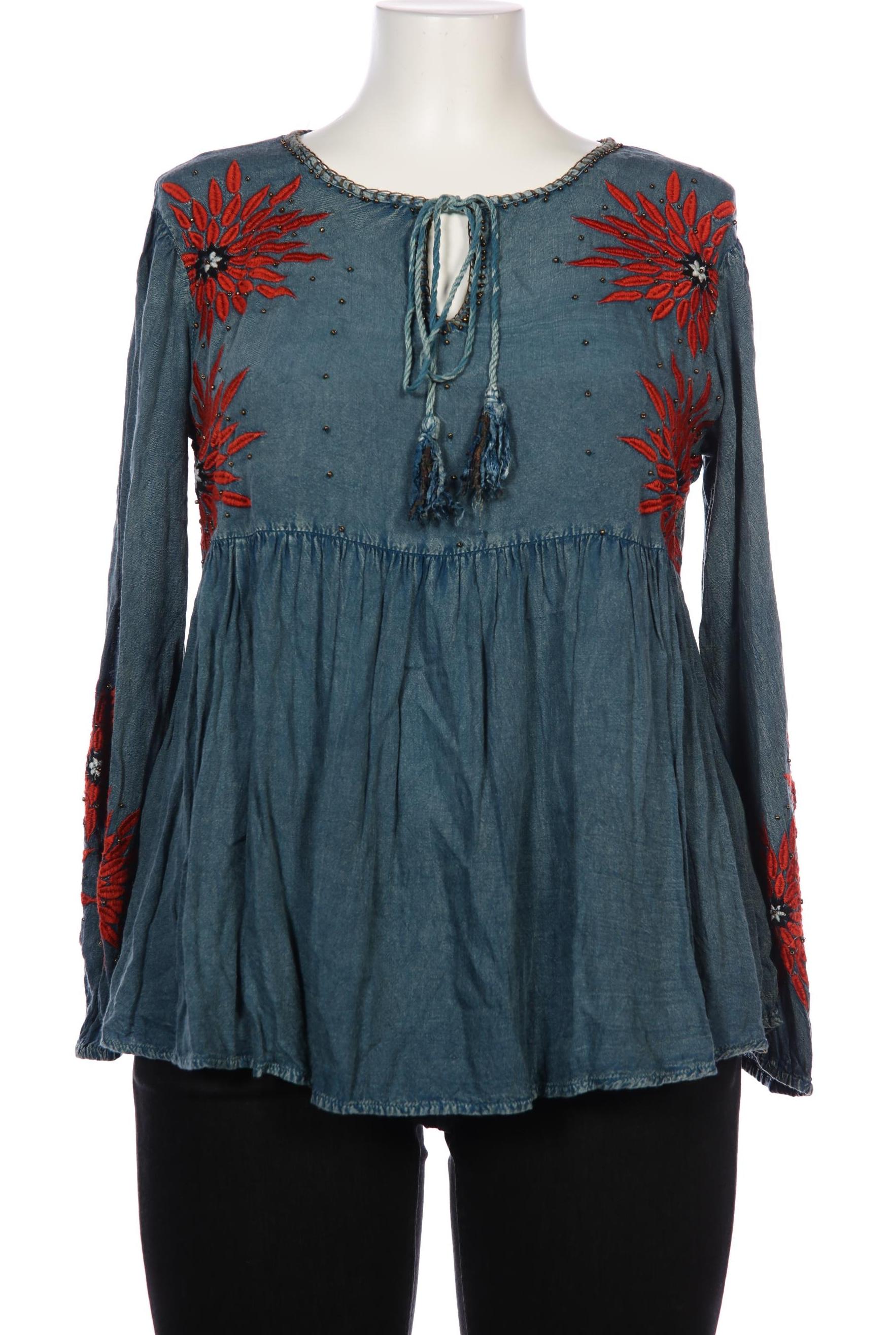 

Khujo Damen Bluse, blau, Gr. 42